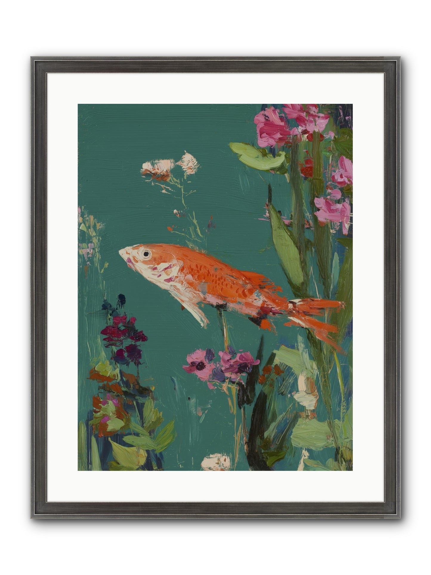 Liquid Sunshine Framed Print - Slimwoods Black/Silver 18x24