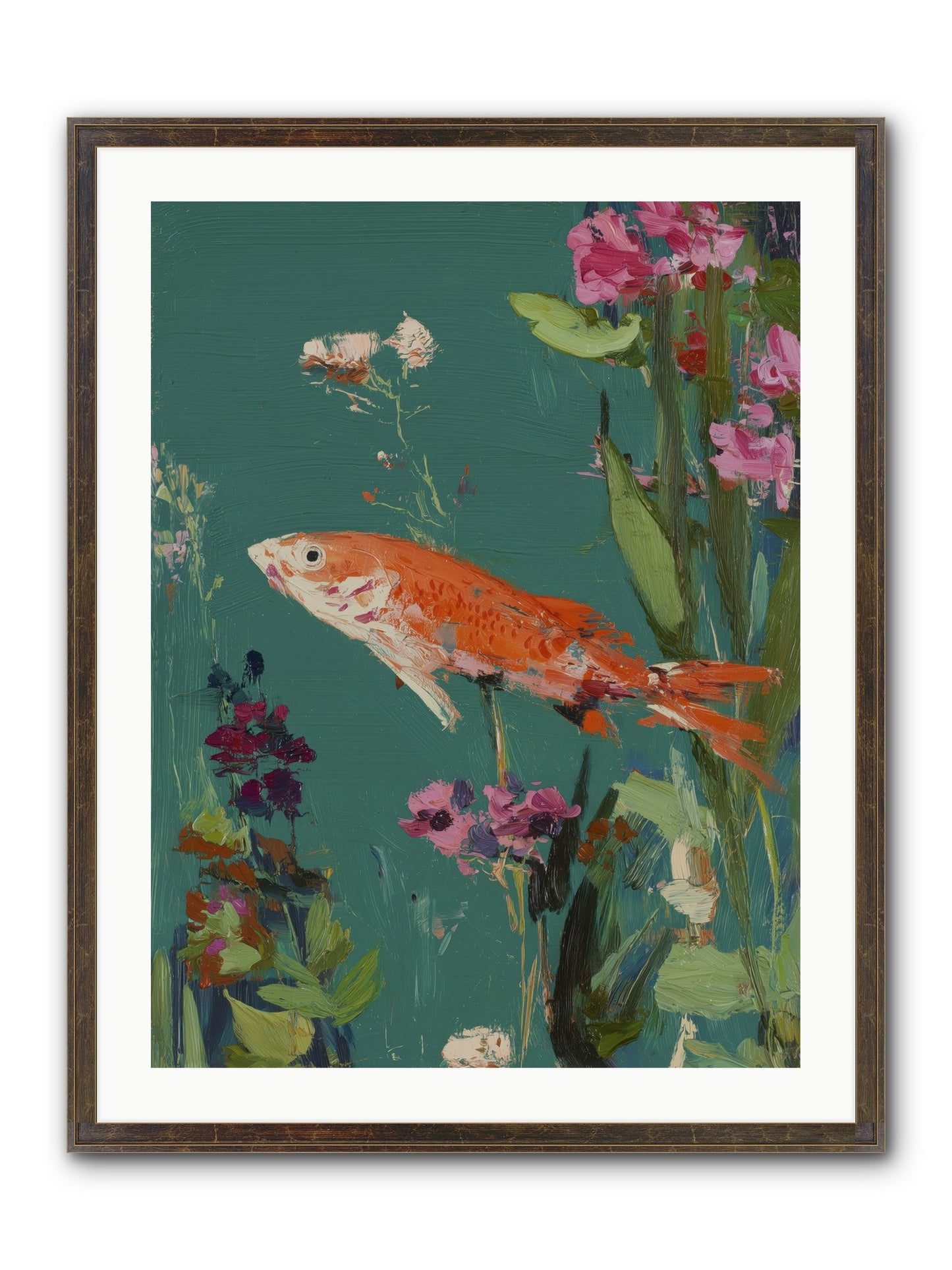 Liquid Sunshine Framed Print - Slimwoods Black/Gold 24x32