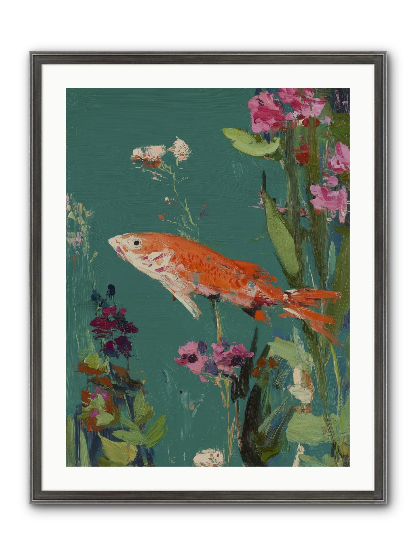 Liquid Sunshine Framed Print - Slimwoods Black/Silver 24x32