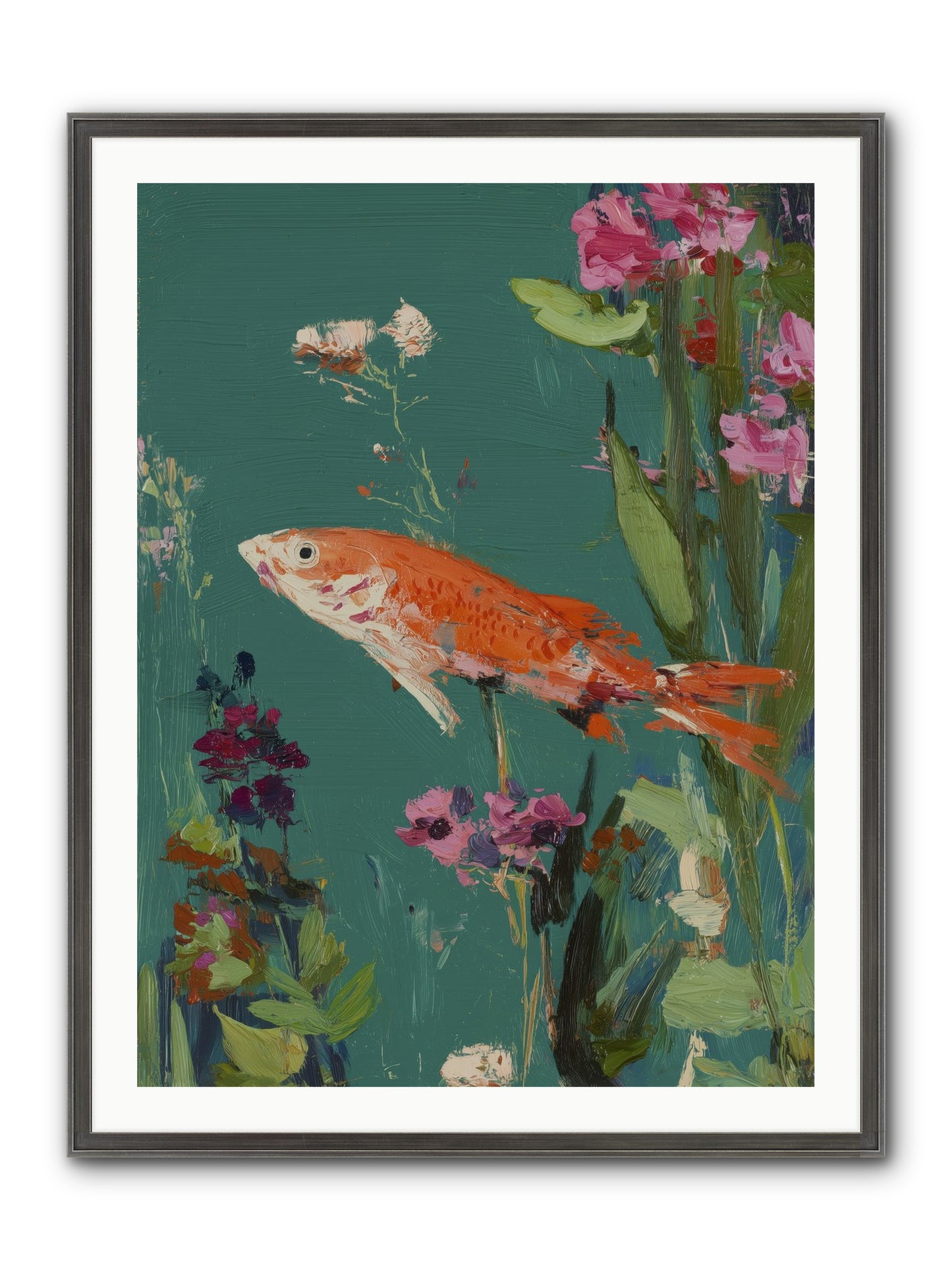 Liquid Sunshine Framed Print - Slimwoods Black/Silver 30x40
