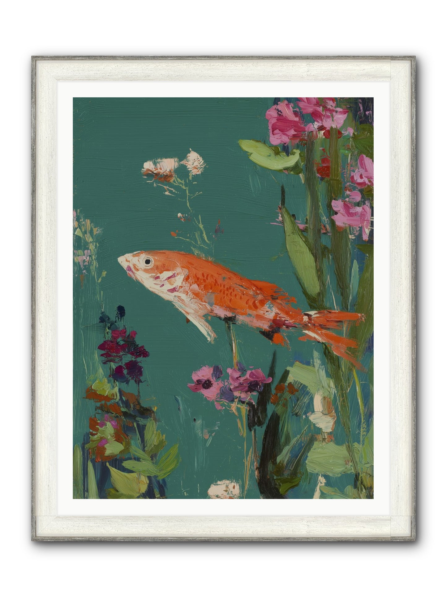 Liquid Sunshine Framed Print - Driftwood White 36x48