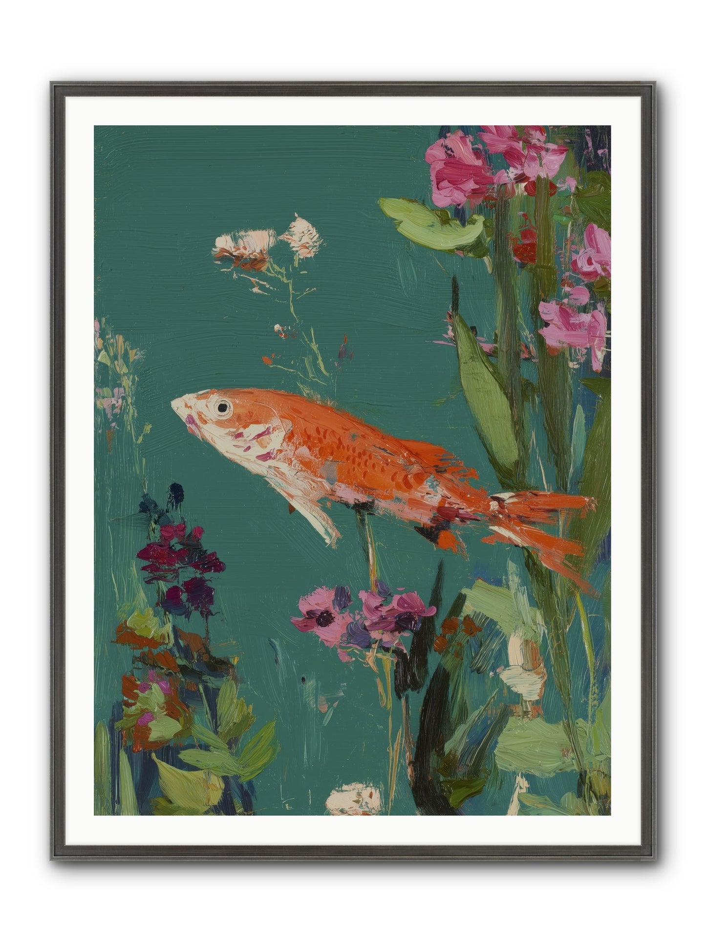 Liquid Sunshine Framed Print - Slimwoods Black/Silver 36x48