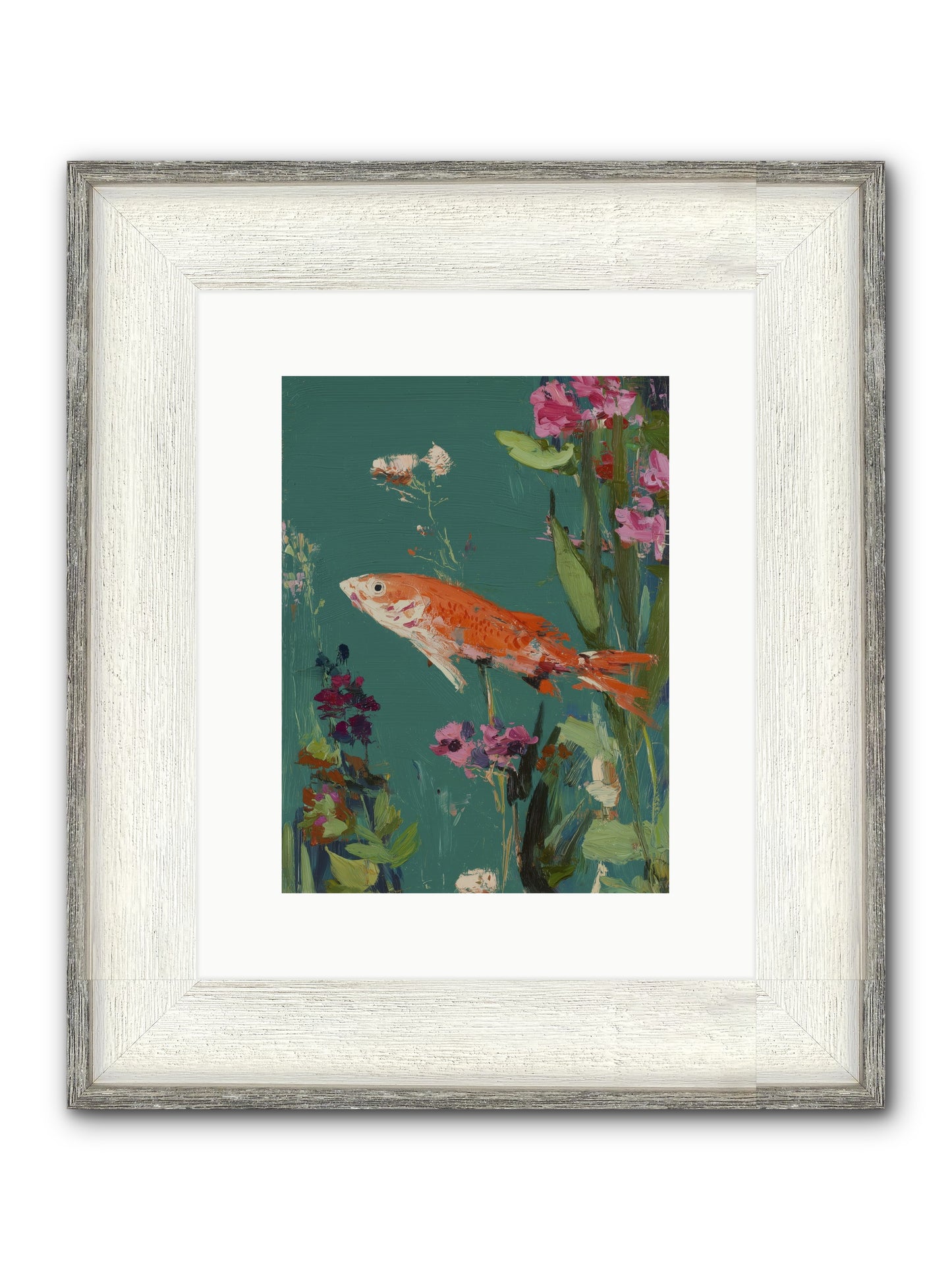 Liquid Sunshine Framed Print - Driftwood White 9x12