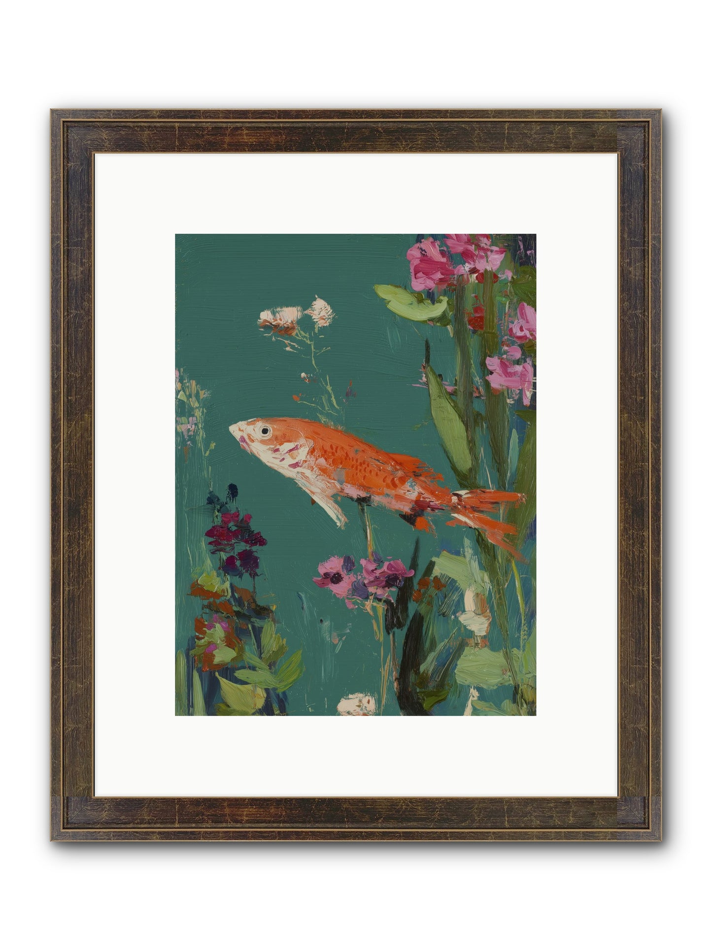 Liquid Sunshine Framed Print - Slimwoods Black/Gold 9x12