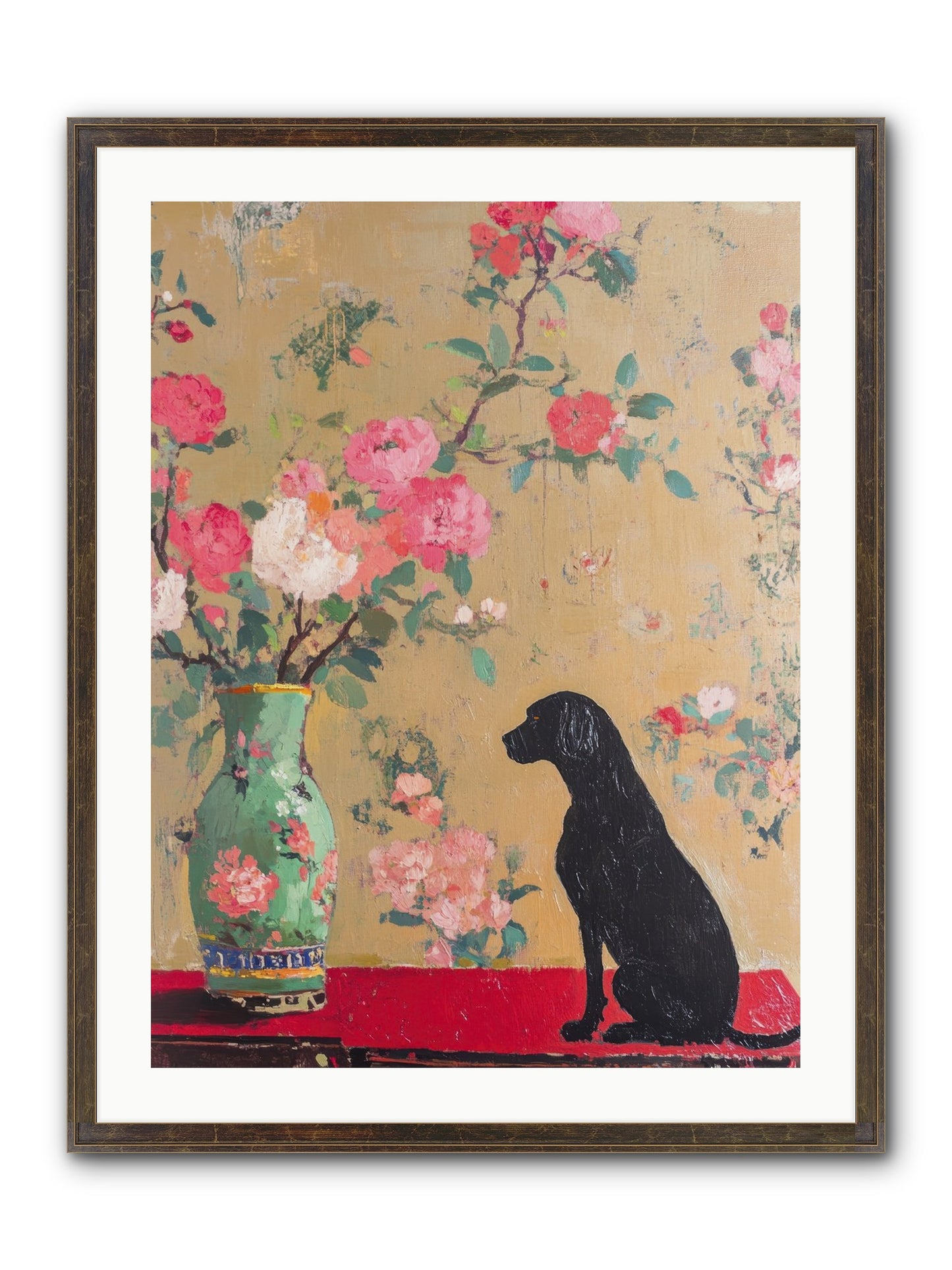 Little Bear Framed Print - Slimwoods Black/Gold 24x32