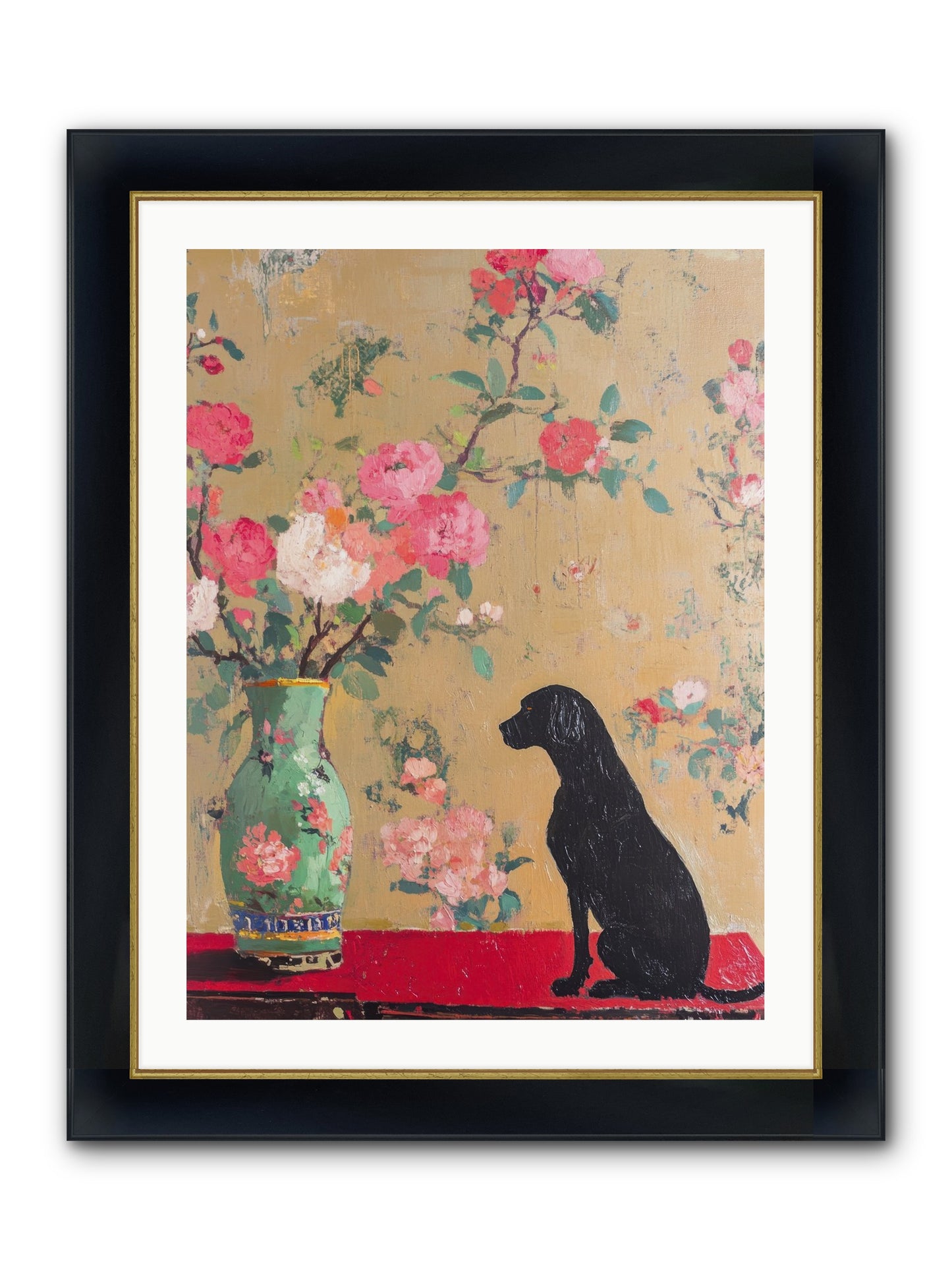 Little Bear Framed Print - Wide Black w/Gold 24x32