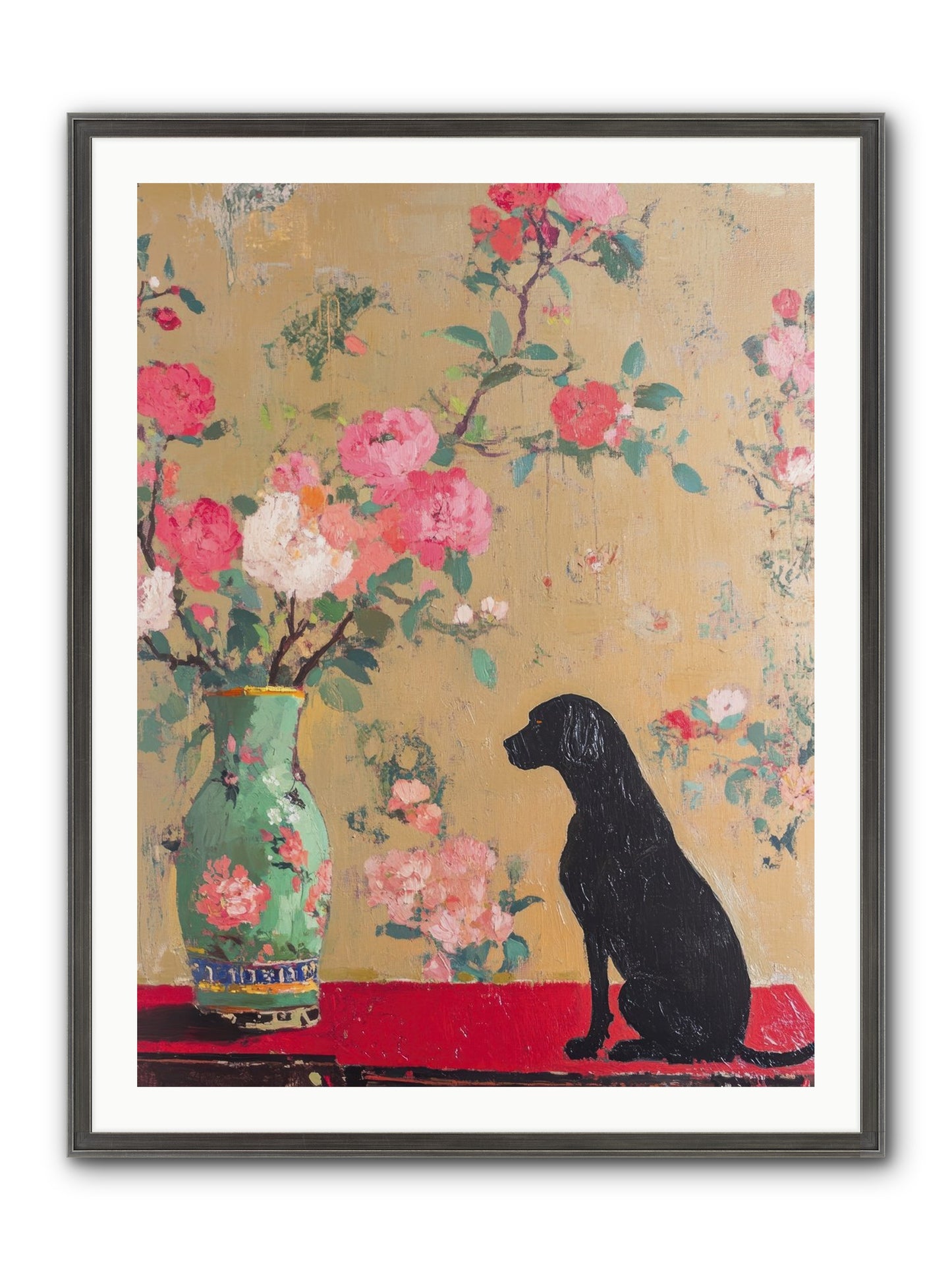 Little Bear Framed Print - Slimwoods Black/Silver 30x40
