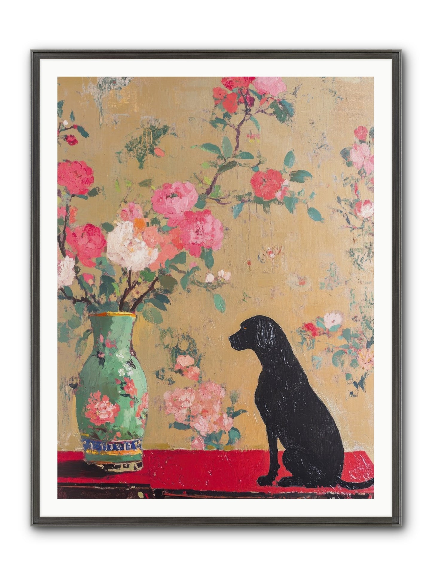Little Bear Framed Print - Slimwoods Black/Silver 36x48