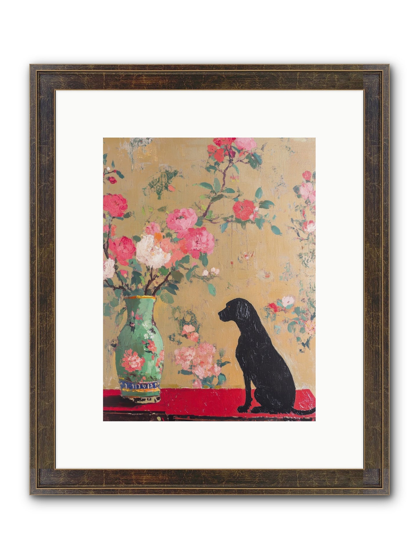 Little Bear Framed Print - Slimwoods Black/Gold 9x12