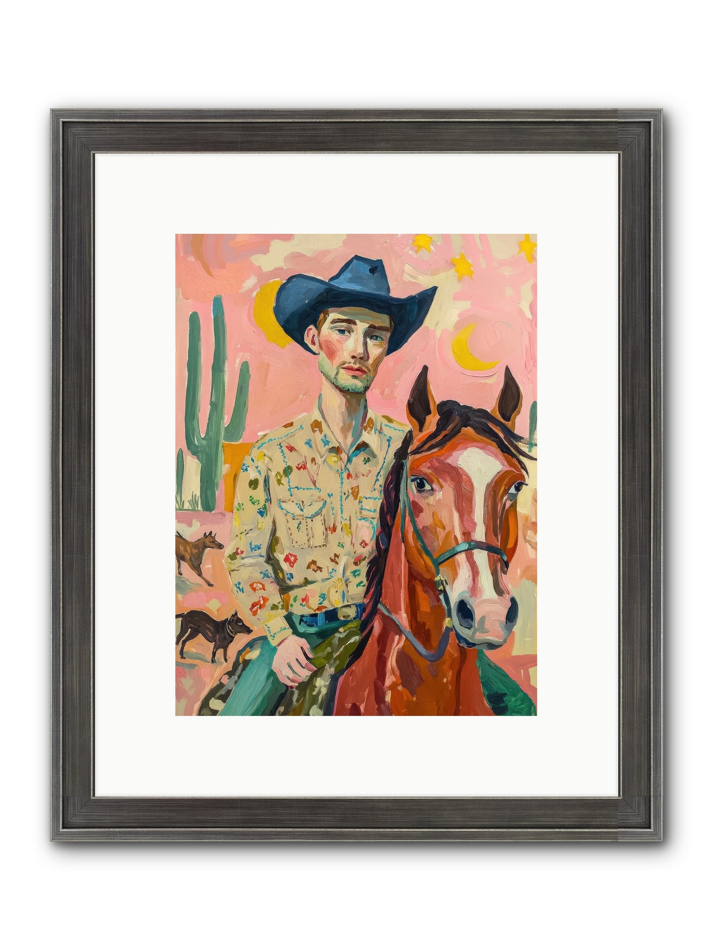 Lone Star Horizon Framed Print - Slimwoods Black/Silver 9x12