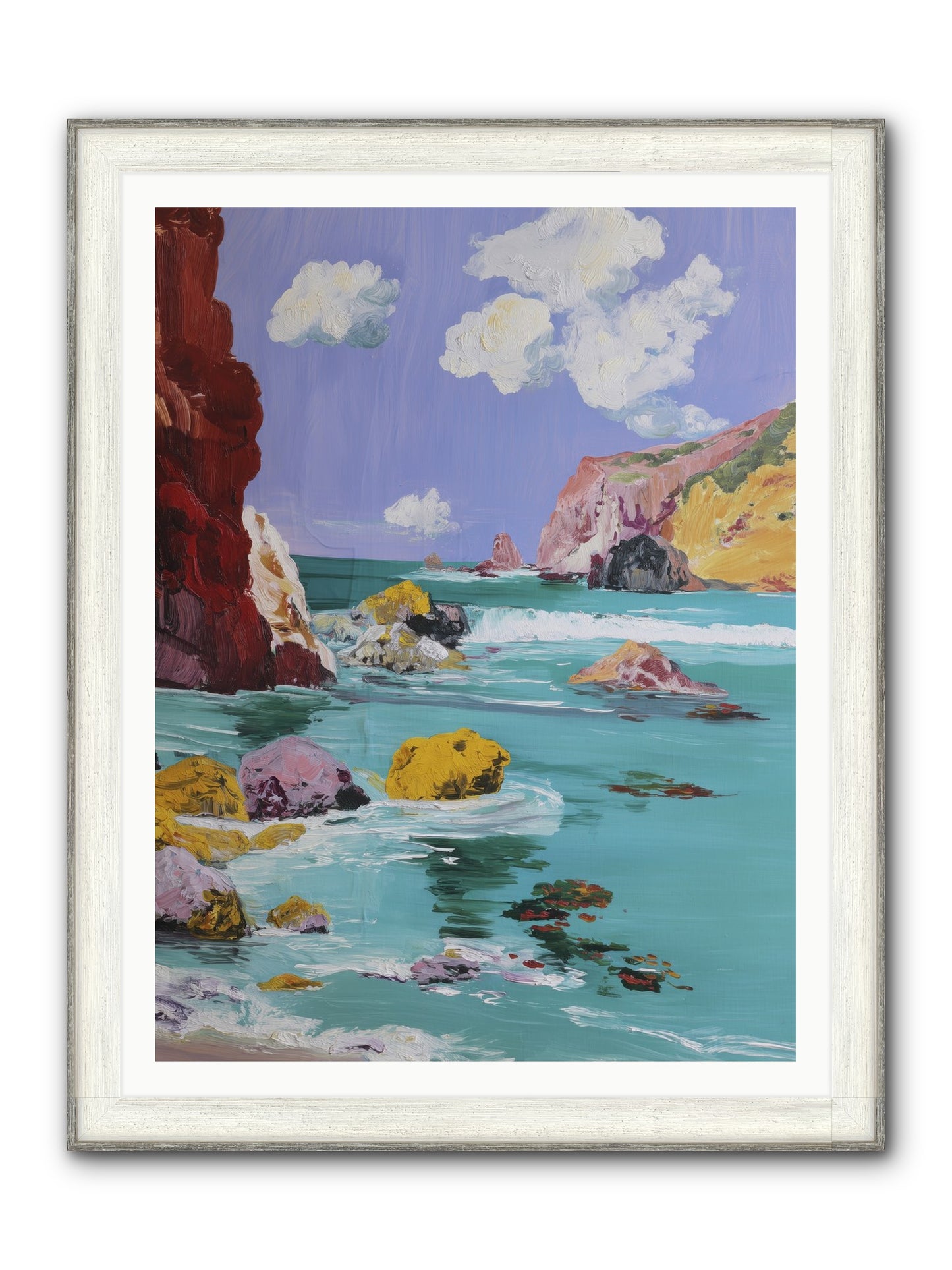 Longest Days Framed Print - Driftwood White 36x48