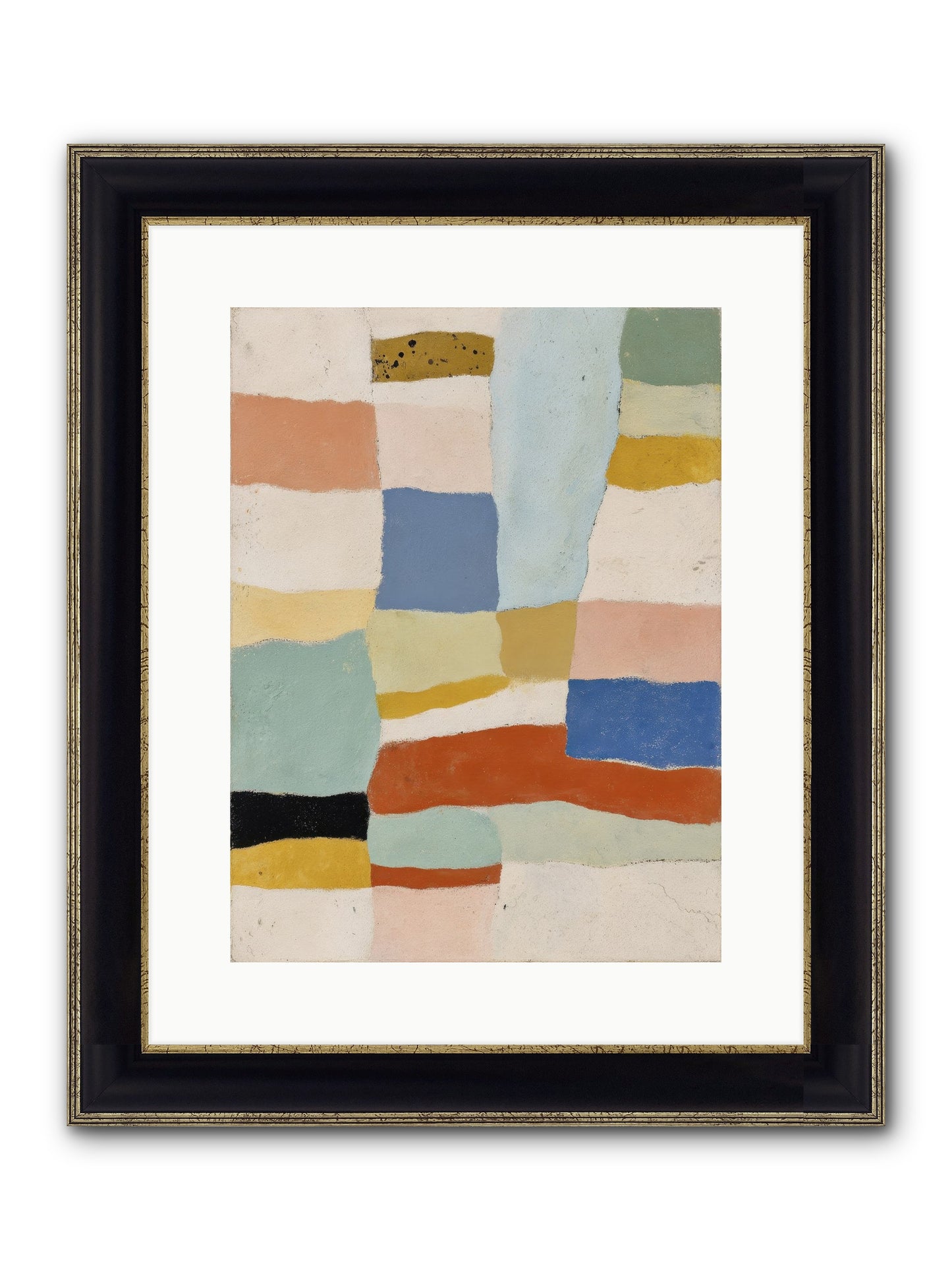 Loom No.1 Framed Print - Black & Gold 12x16