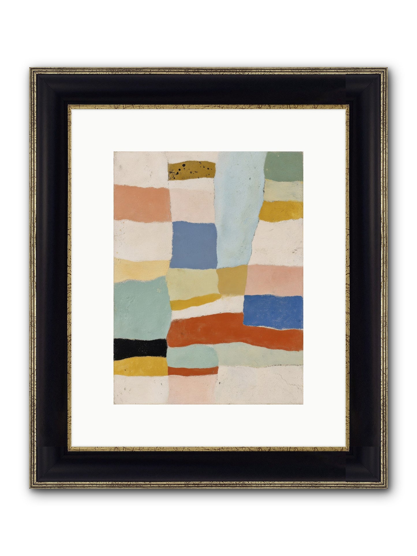 Loom No.1 Framed Print - Black & Gold 9x12