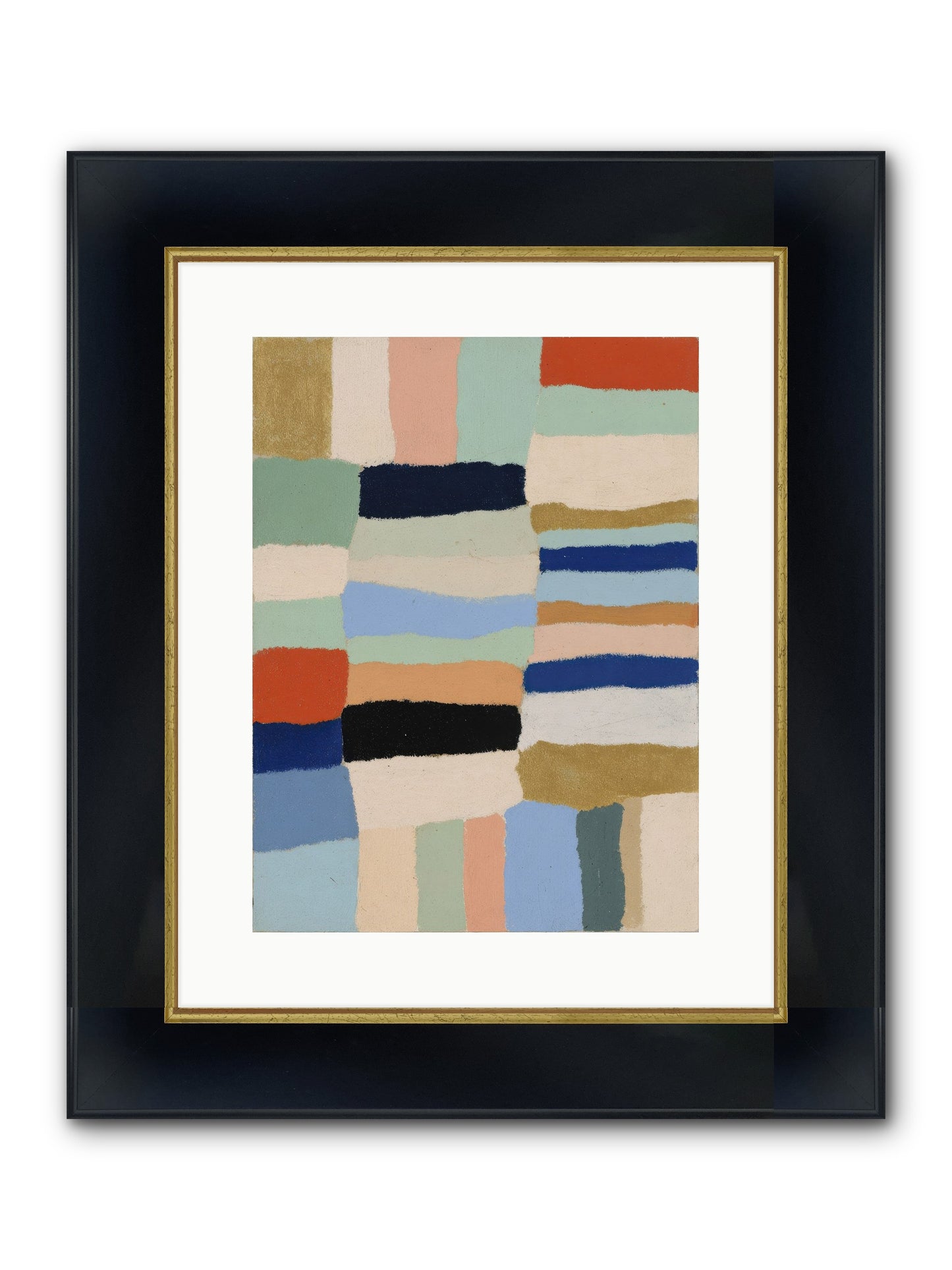 Loom No.2 Framed Print - Wide Black w/Gold 12x16
