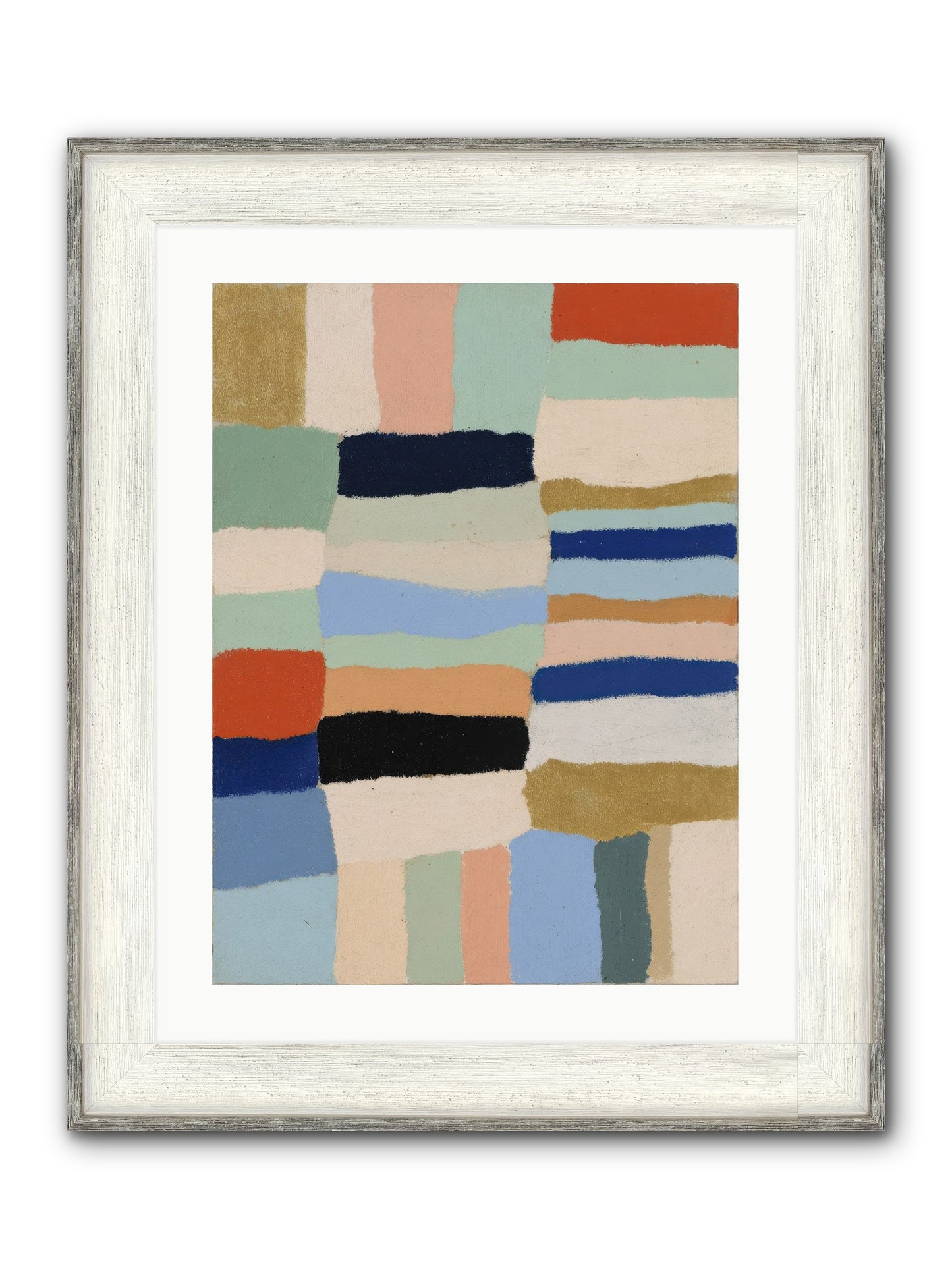 Loom No.2 Framed Print - Driftwood White 18x24