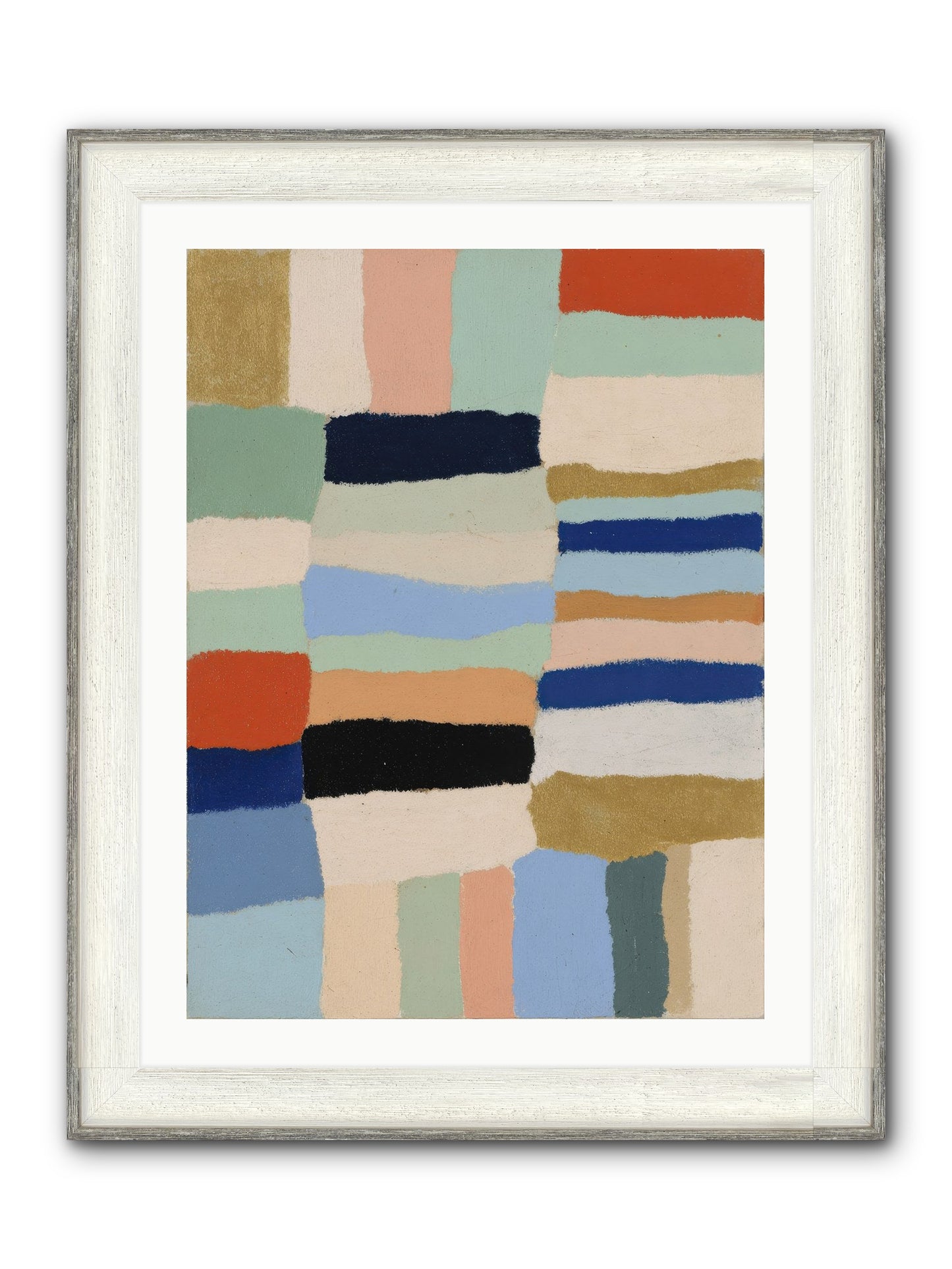 Loom No.2 Framed Print - Driftwood White 24x32