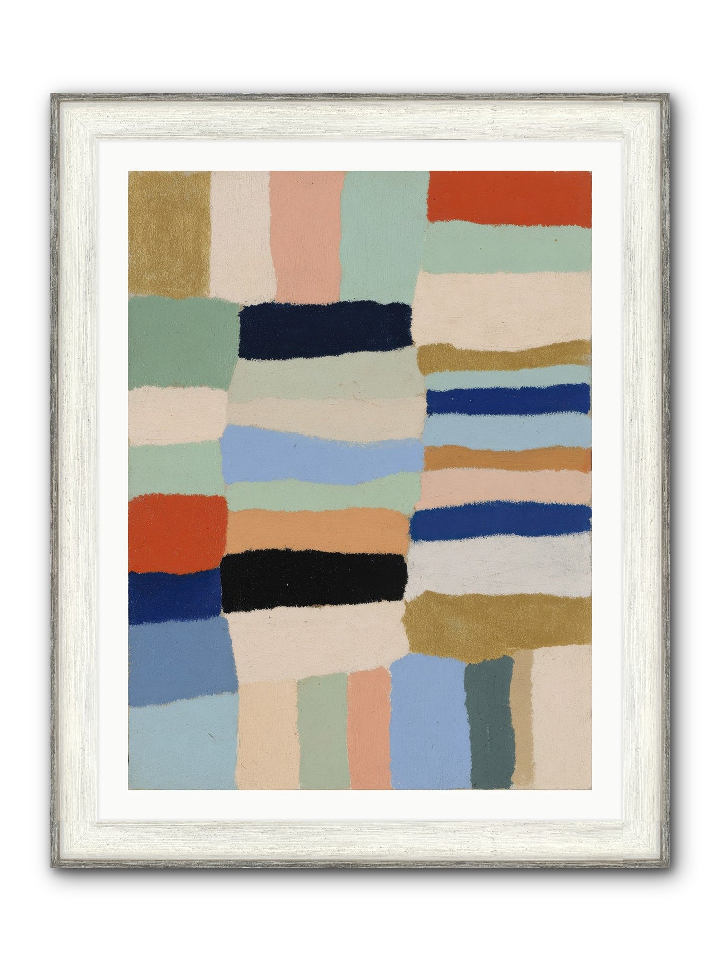 Loom No.2 Framed Print - Driftwood White 30x40