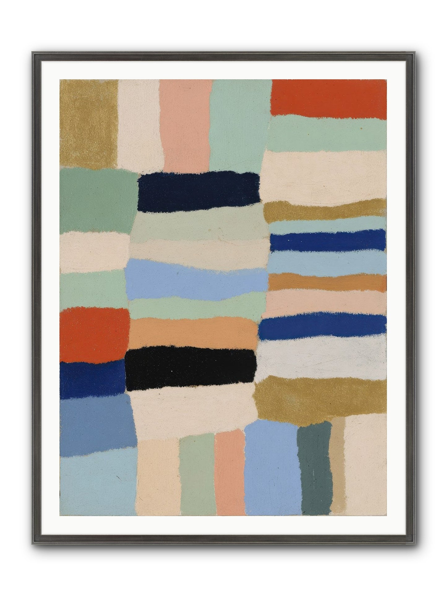 Loom No.2 Framed Print - Slimwoods Black/Silver 36x48