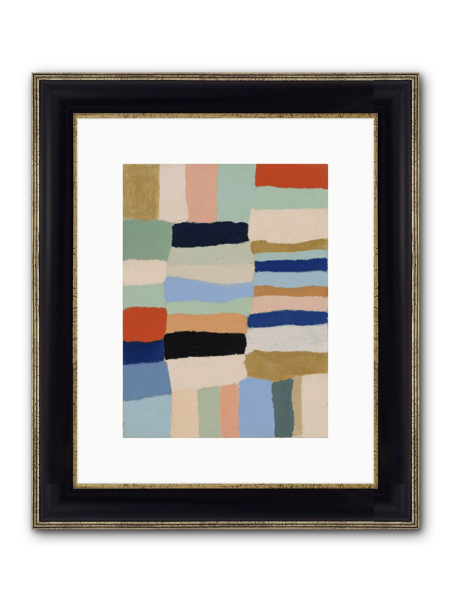 Loom No.2 Framed Print - Black & Gold 9x12