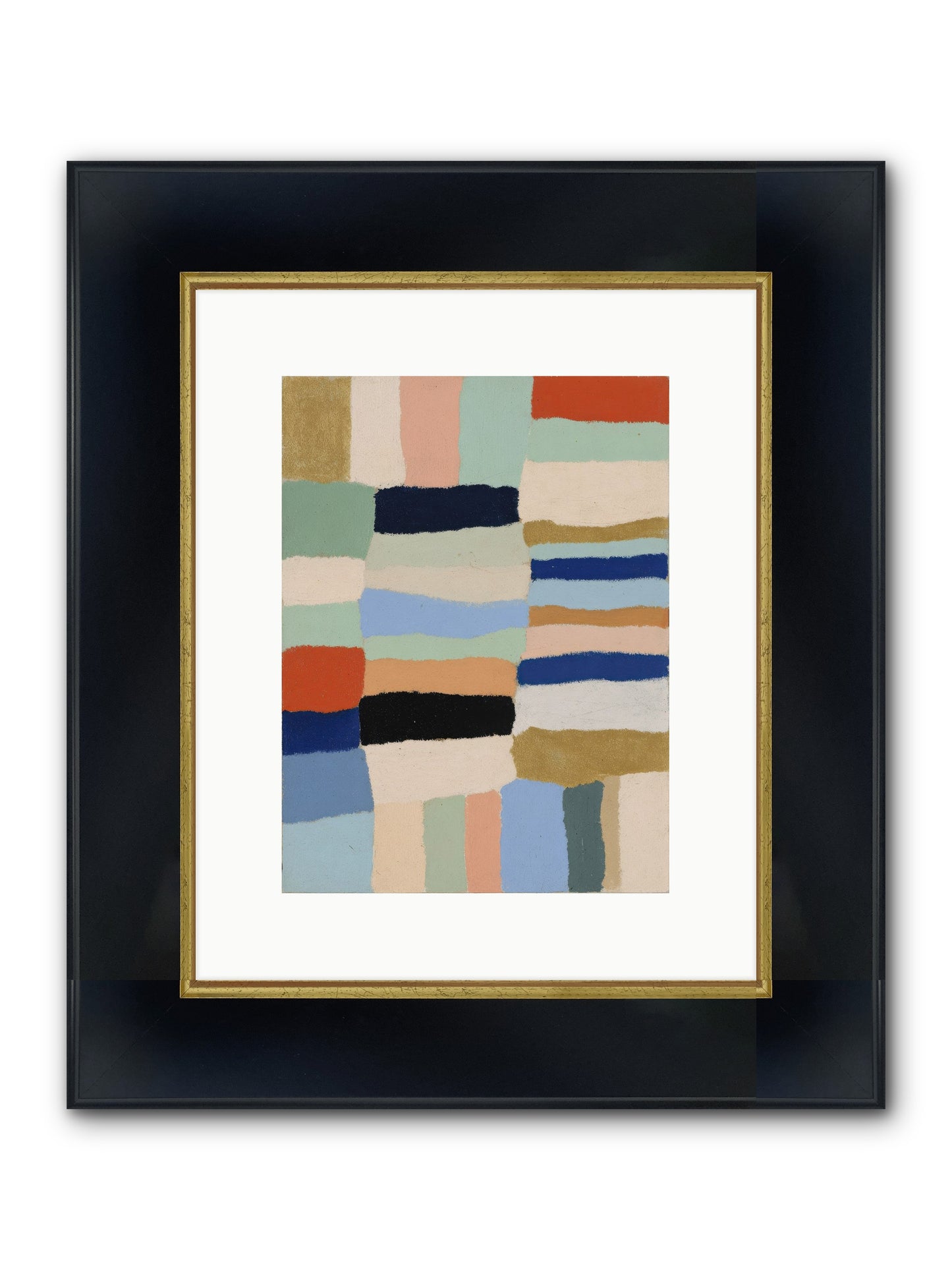 Loom No.2 Framed Print - Wide Black w/Gold 9x12