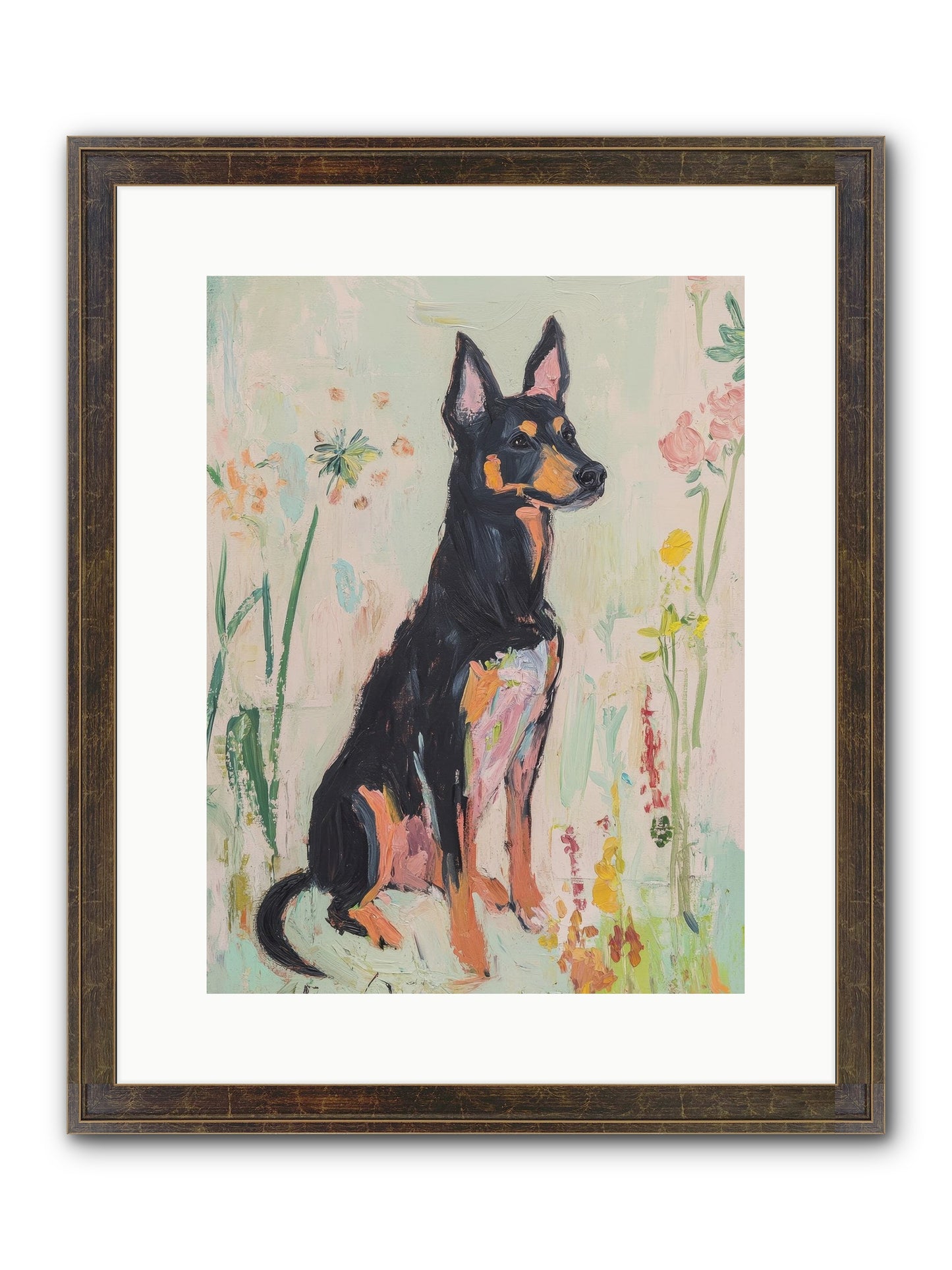 Lord Biscuit Crumpington Framed Print - Slimwoods Black/Gold 12x16