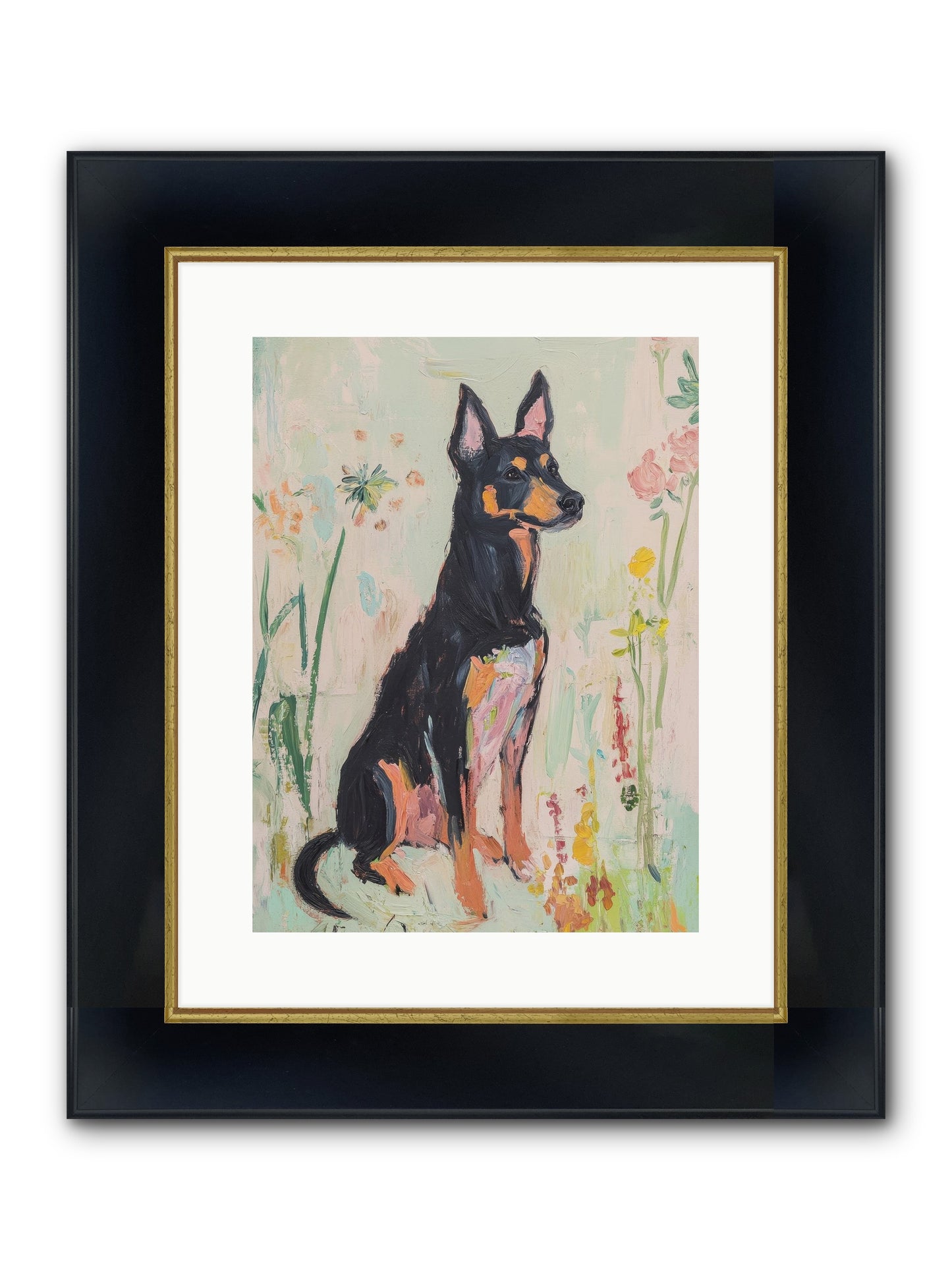 Lord Biscuit Crumpington Framed Print - Wide Black w/Gold 12x16