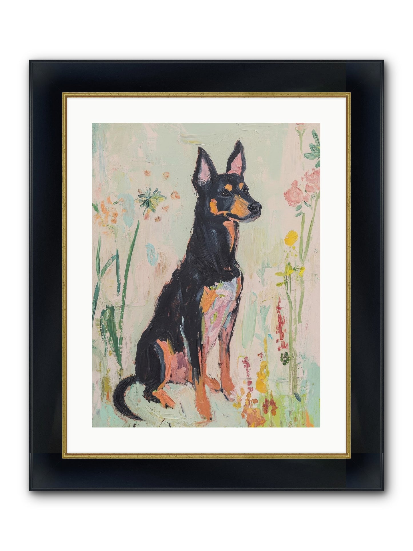 Lord Biscuit Crumpington Framed Print - Wide Black w/Gold 18x24