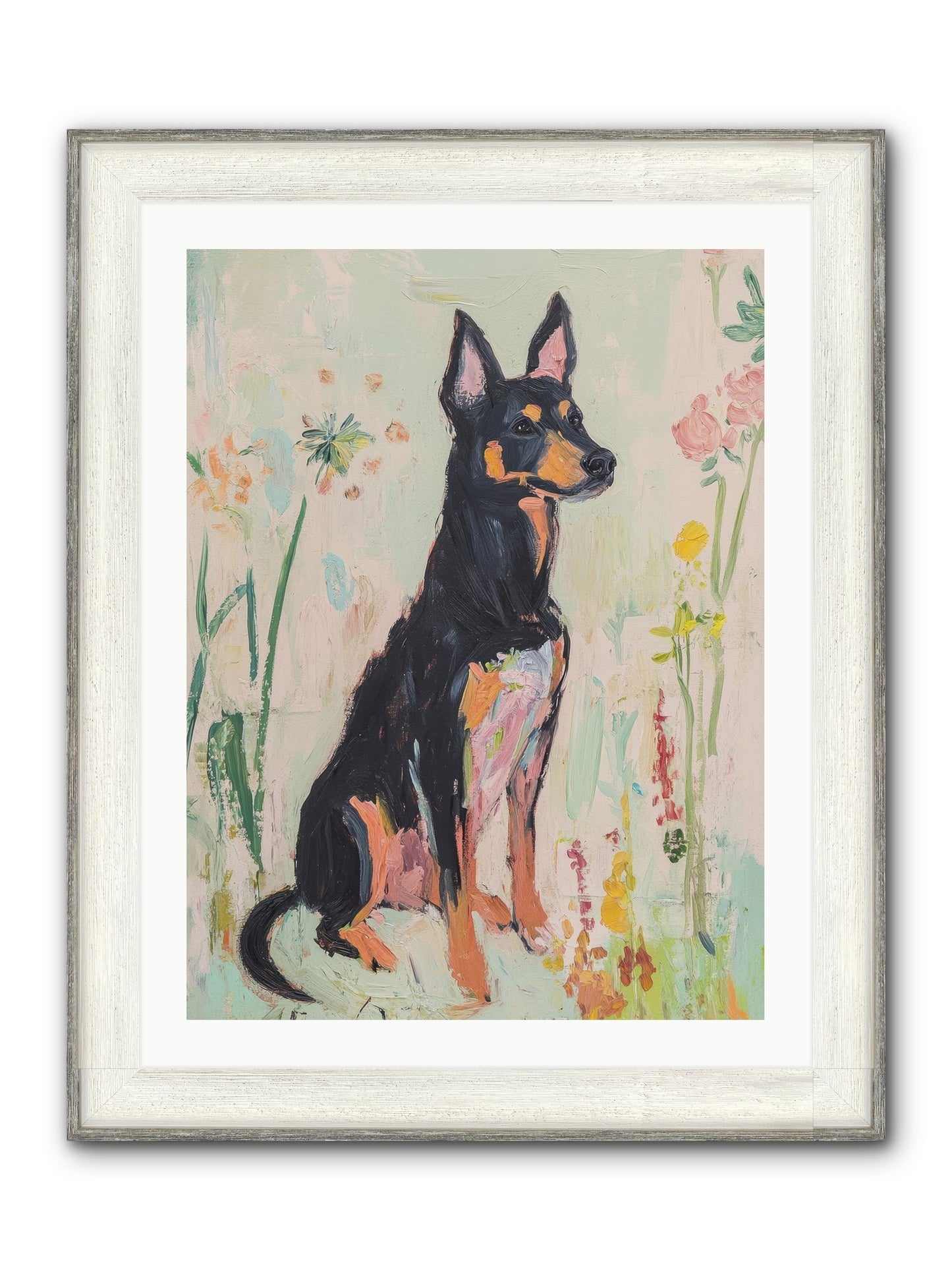 Lord Biscuit Crumpington Framed Print - Driftwood White 24x32