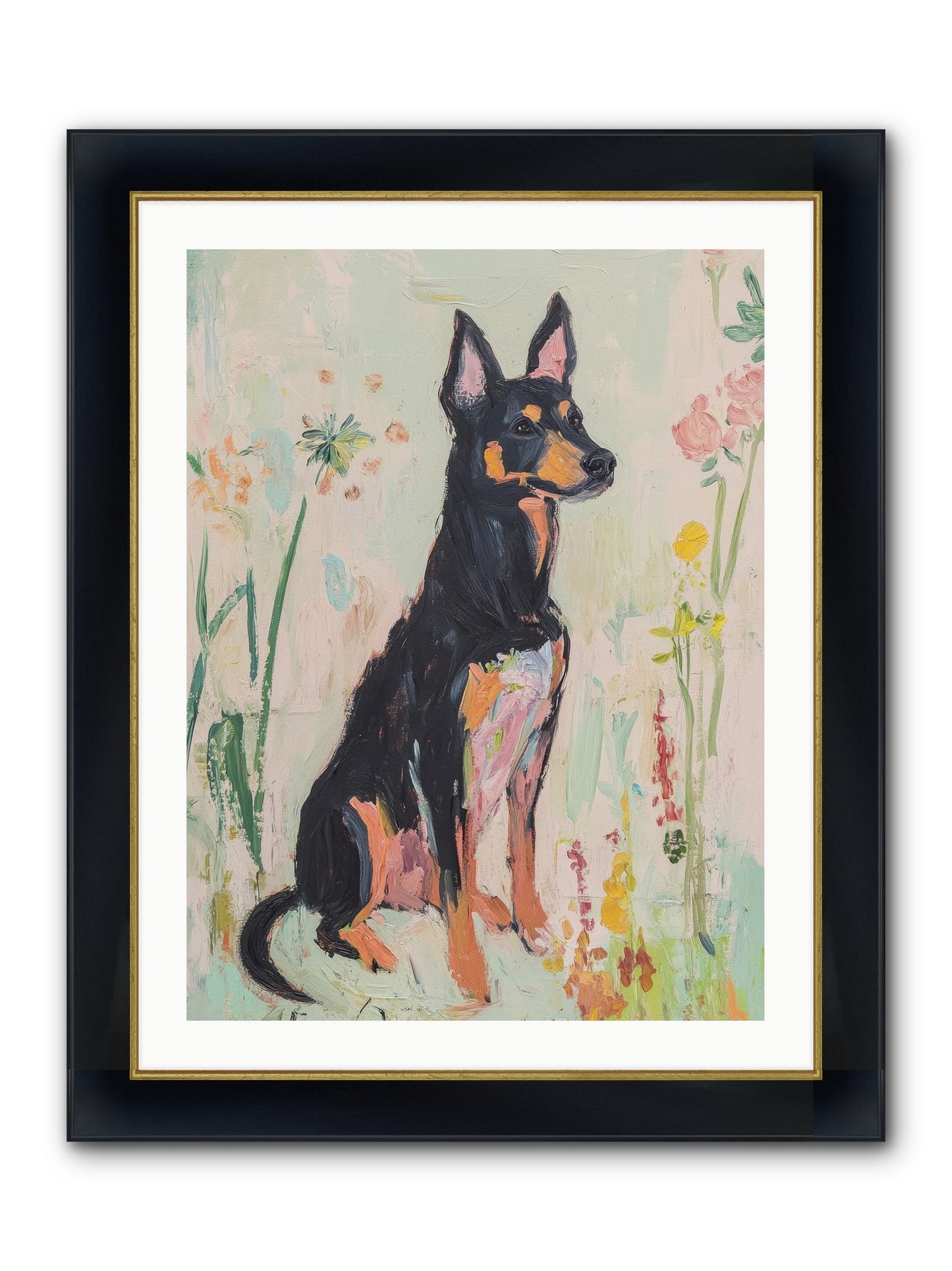 Lord Biscuit Crumpington Framed Print - Wide Black w/Gold 24x32