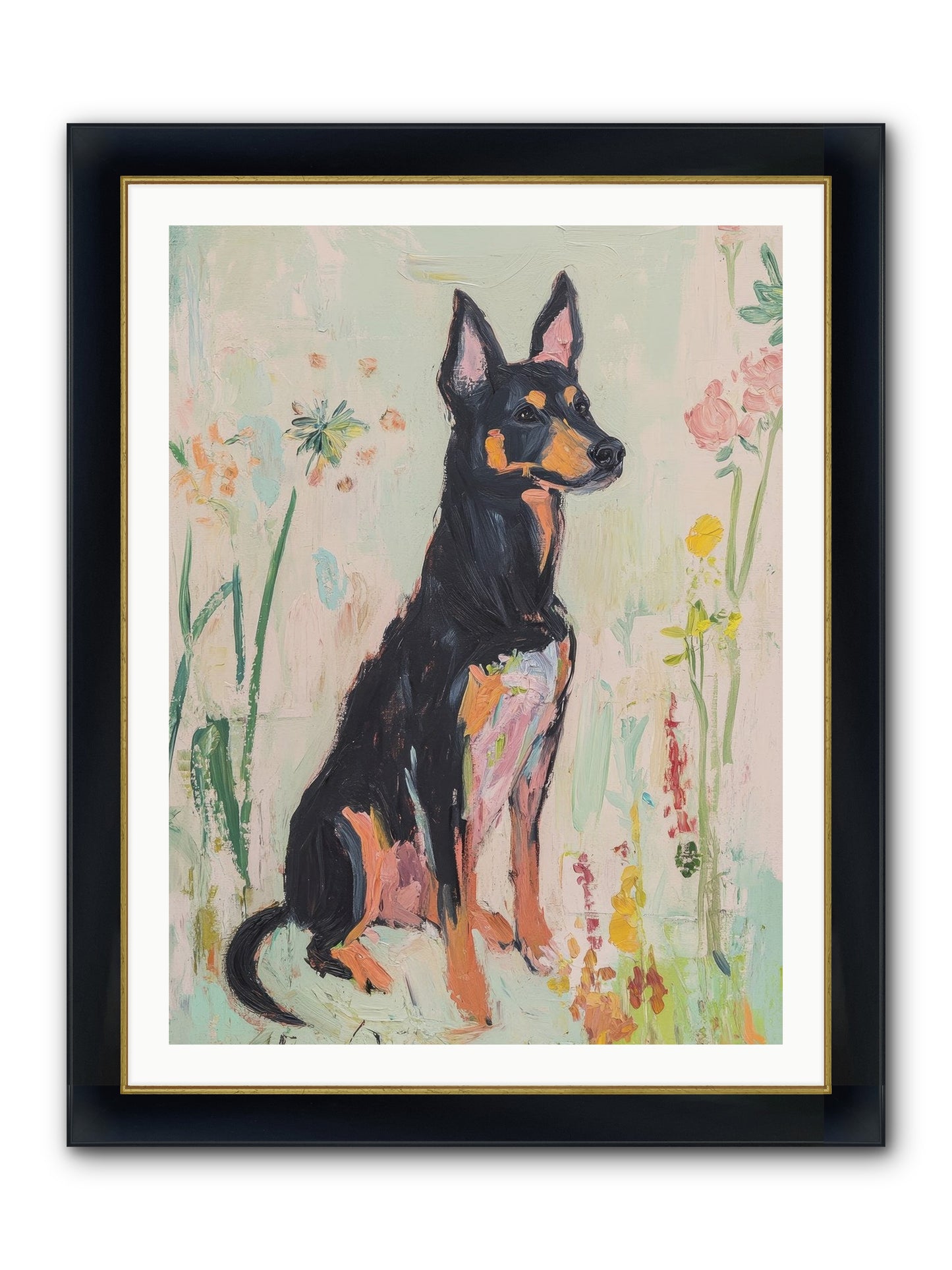 Lord Biscuit Crumpington Framed Print - Wide Black w/Gold 30x40