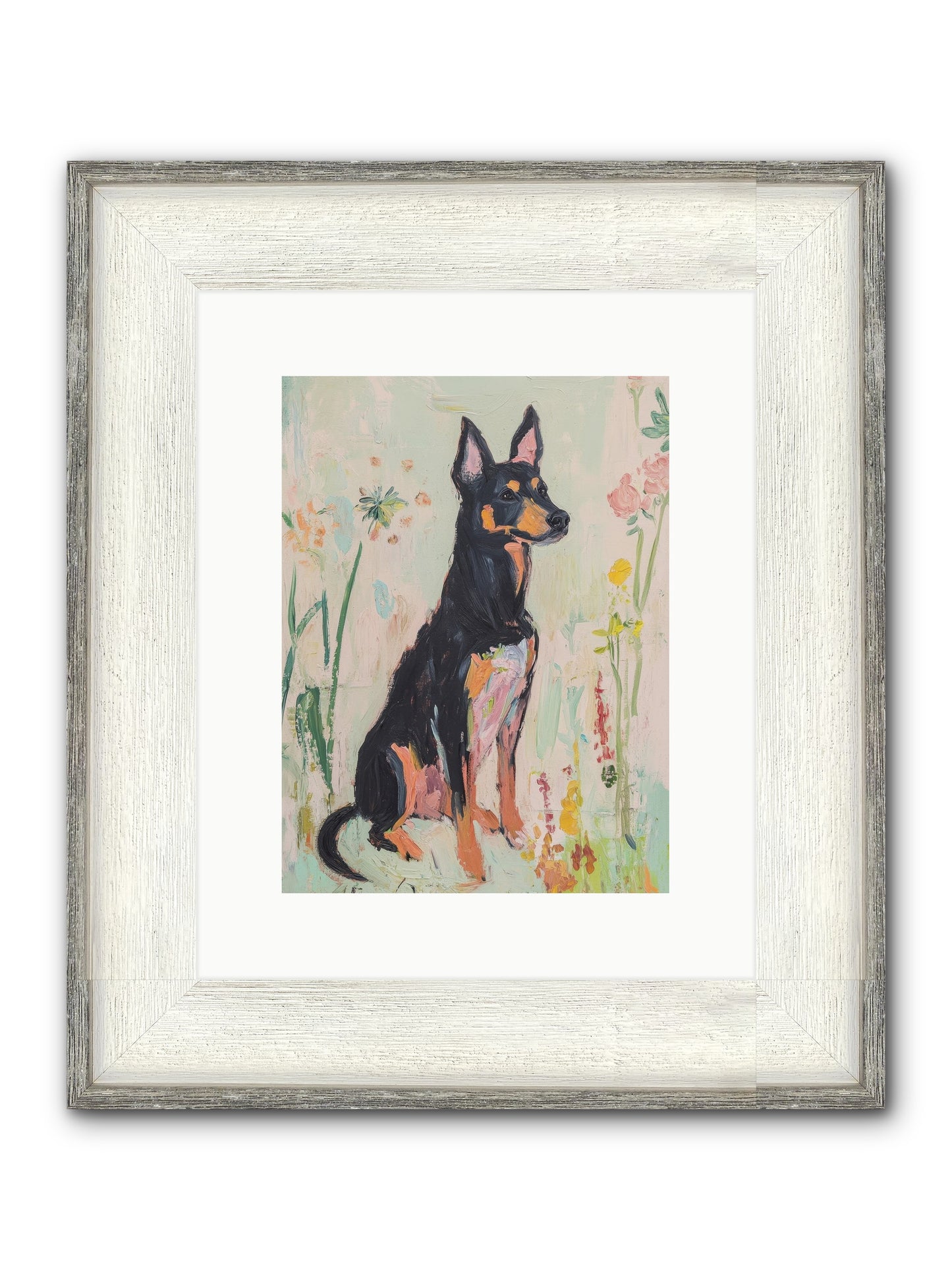 Lord Biscuit Crumpington Framed Print - Driftwood White 9x12