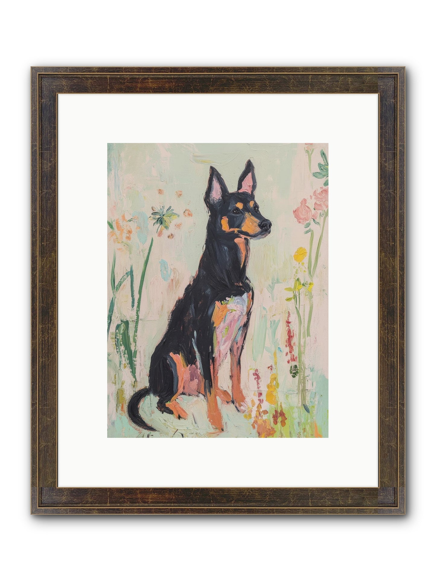 Lord Biscuit Crumpington Framed Print - Slimwoods Black/Gold 9x12