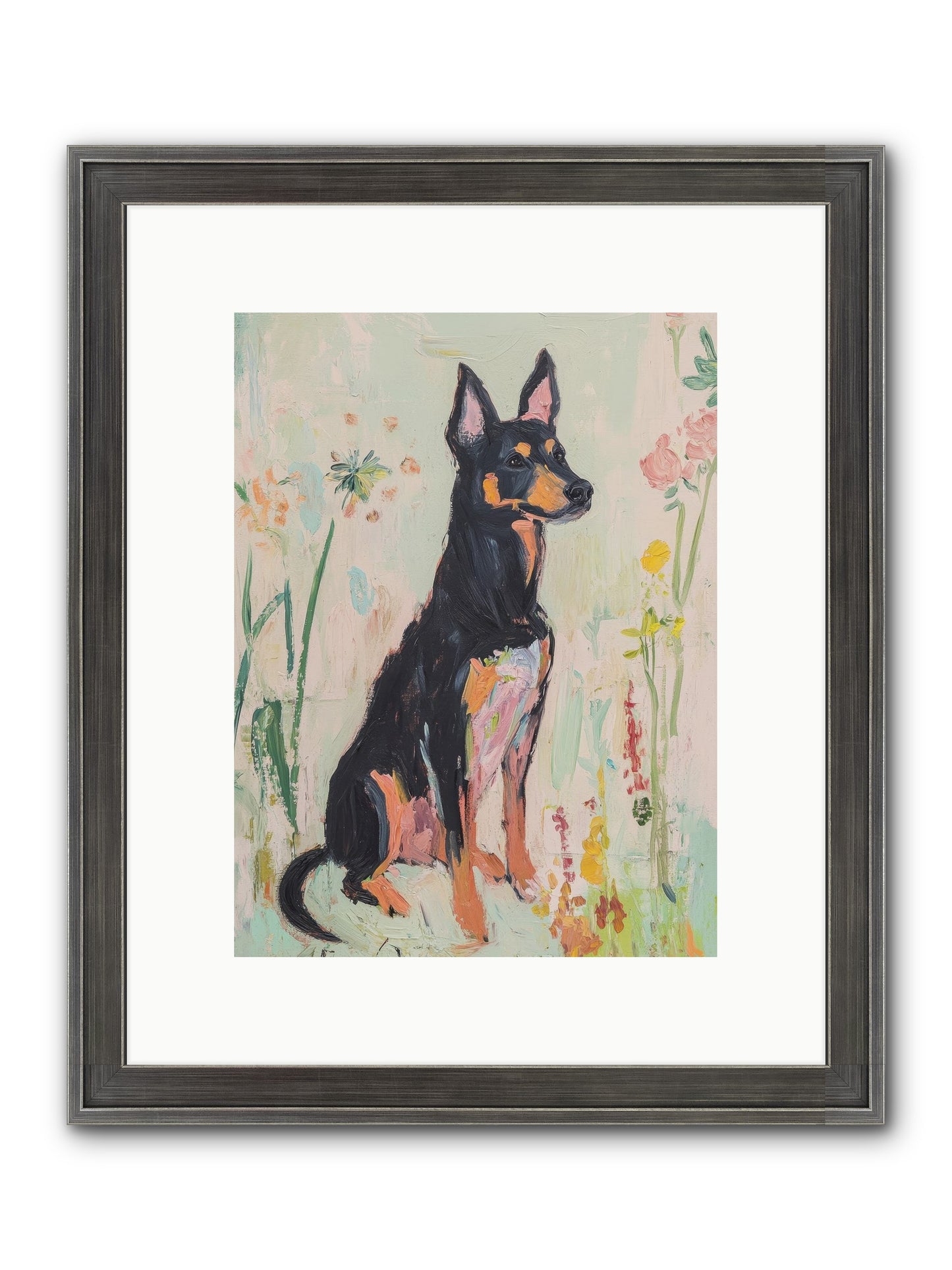 Lord Biscuit Crumpington Framed Print - Slimwoods Black/Silver 9x12