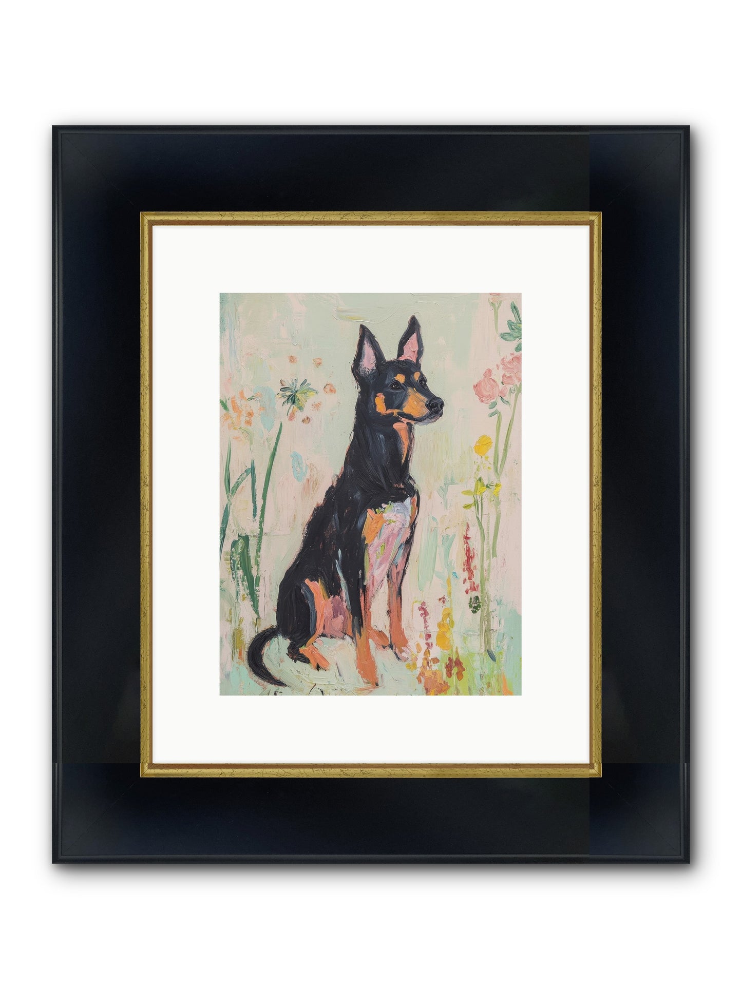 Lord Biscuit Crumpington Framed Print - Wide Black w/Gold 9x12