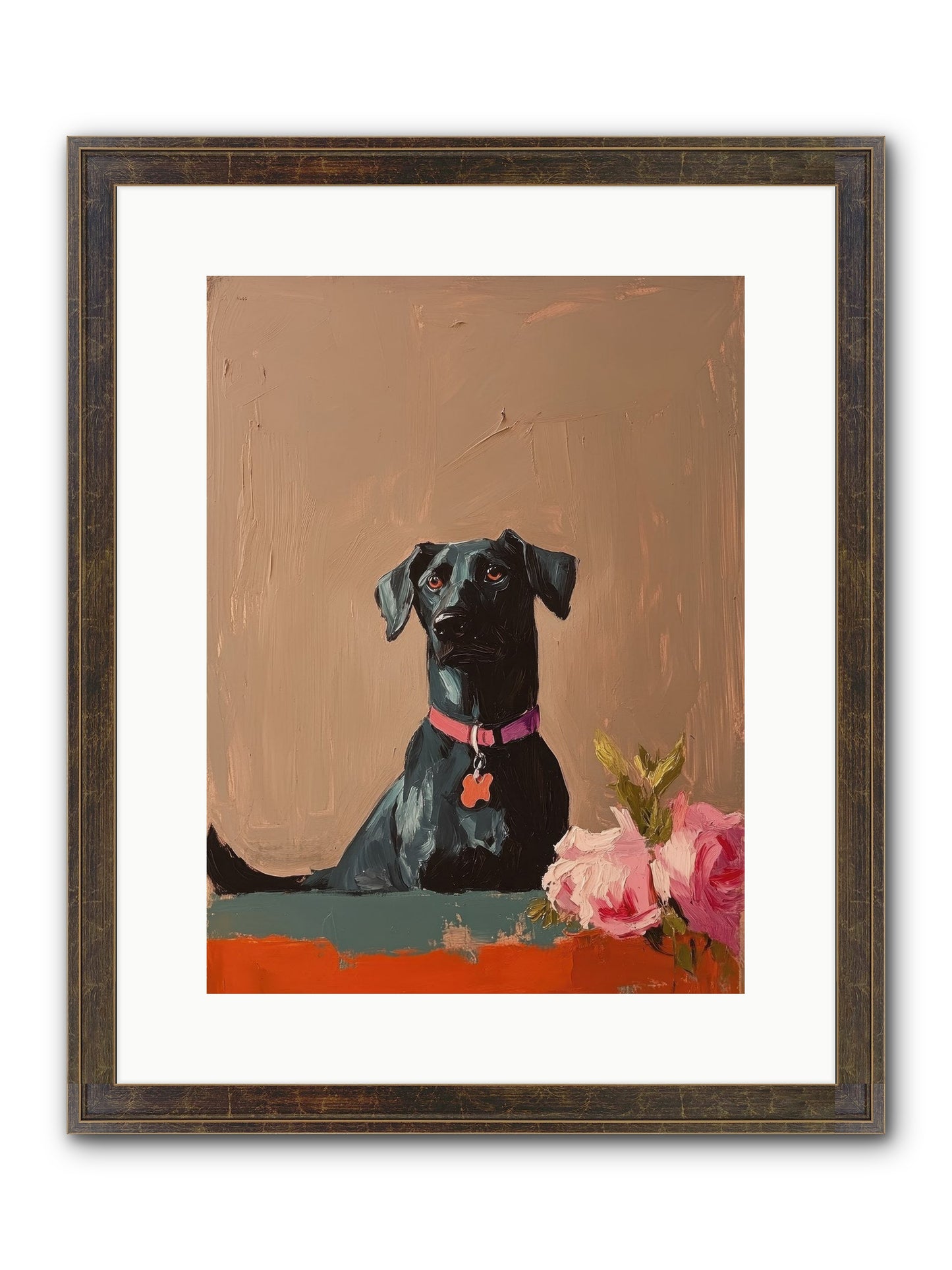 Lord Blackwood Framed Print - Slimwoods Black/Gold 12x16