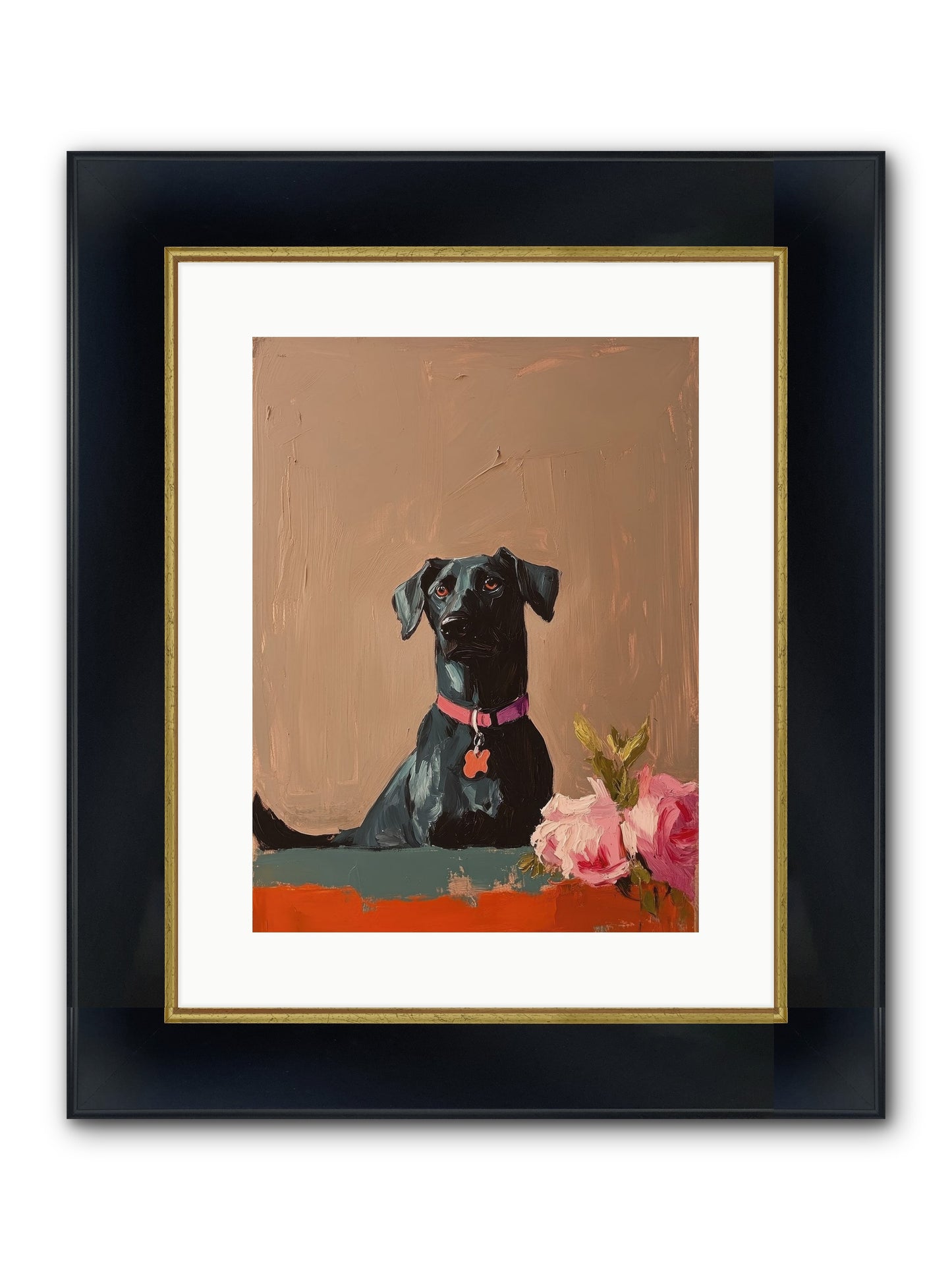 Lord Blackwood Framed Print - Wide Black w/Gold 12x16