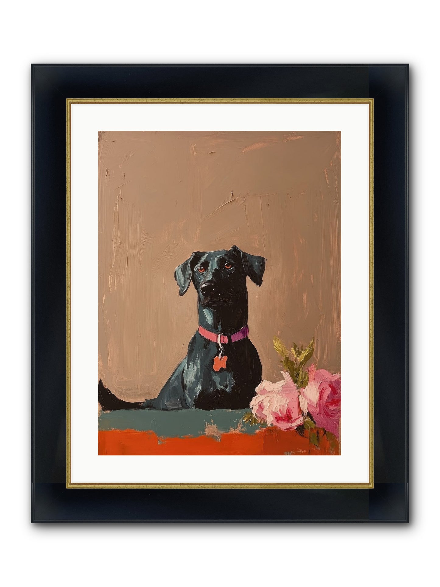 Lord Blackwood Framed Print - Wide Black w/Gold 18x24