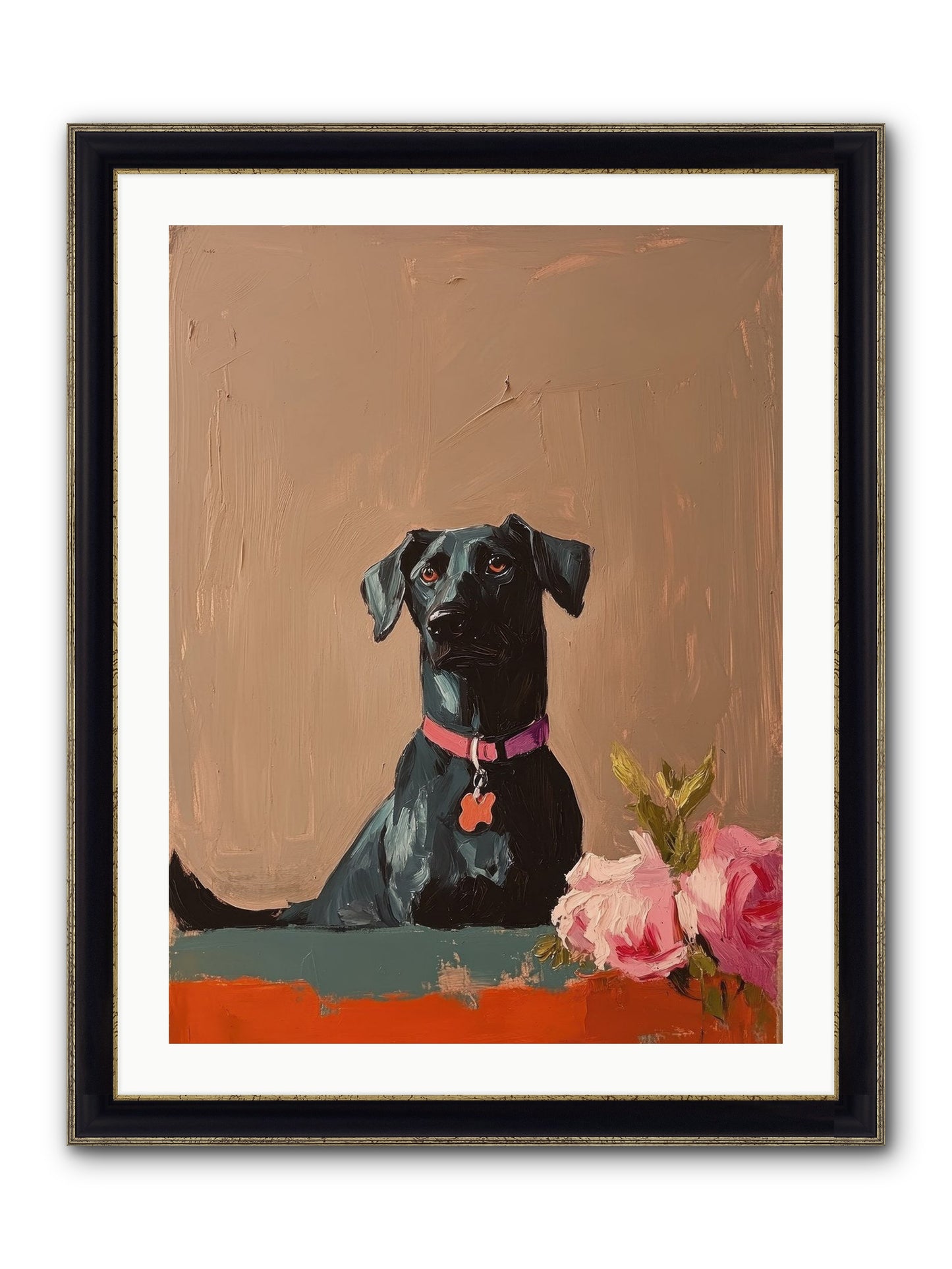 Lord Blackwood Framed Print - Black & Gold 24x32