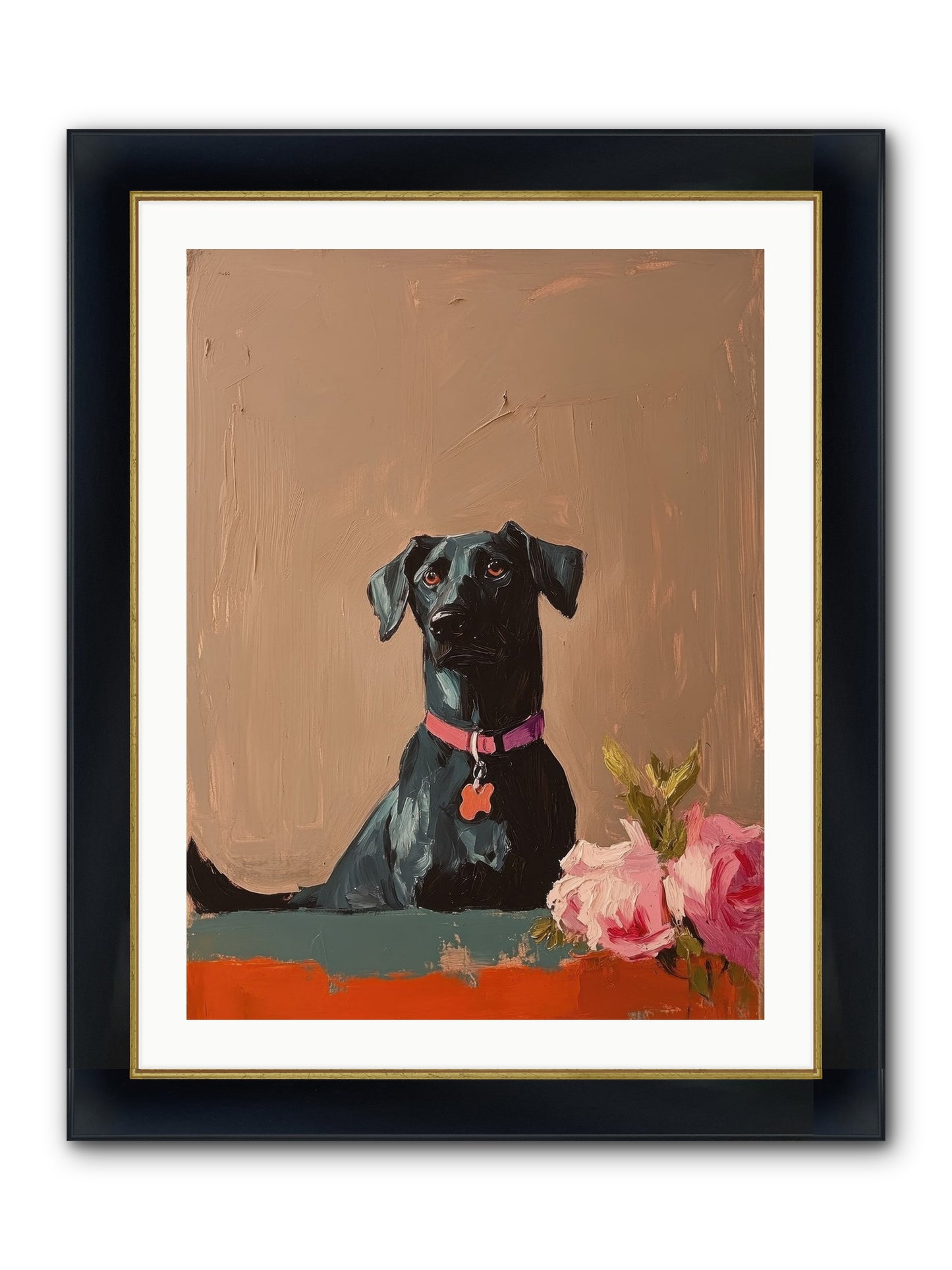 Lord Blackwood Framed Print - Wide Black w/Gold 24x32