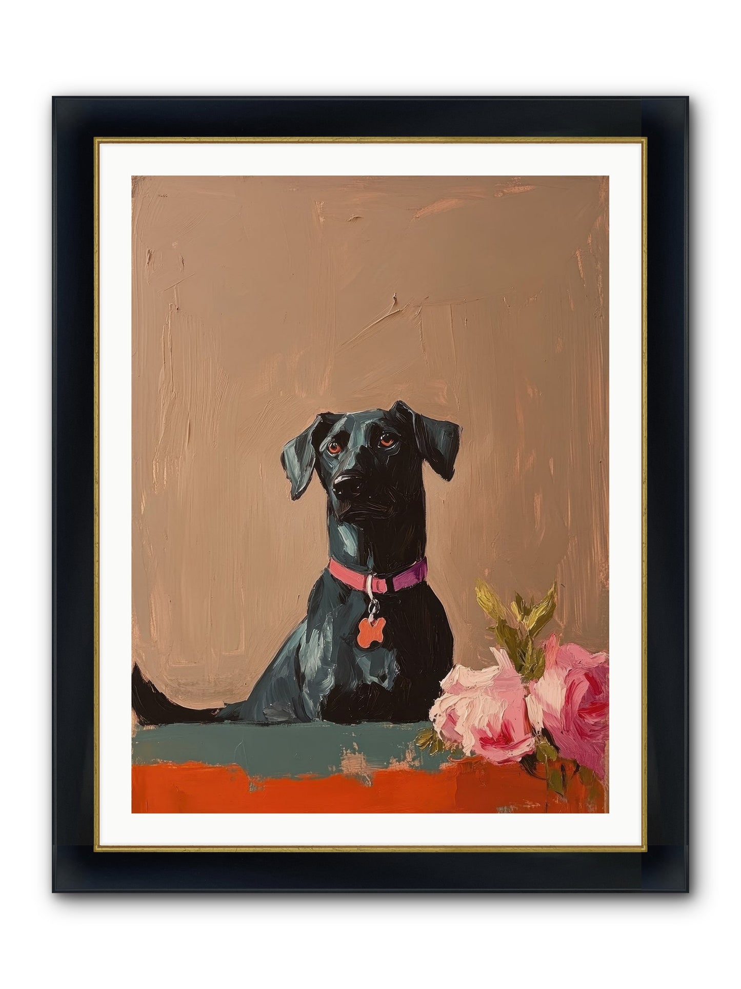 Lord Blackwood Framed Print - Wide Black w/Gold 30x40