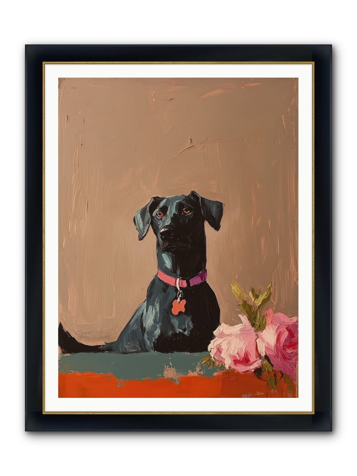 Lord Blackwood Framed Print - Wide Black w/Gold 36x48