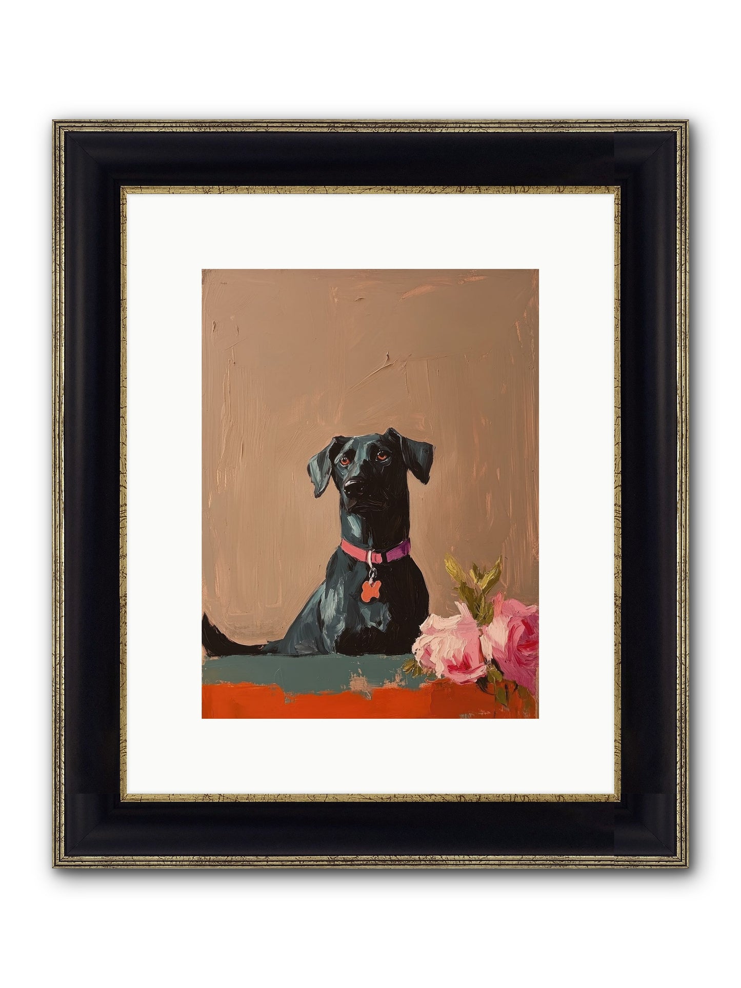 Lord Blackwood Framed Print - Black & Gold 9x12