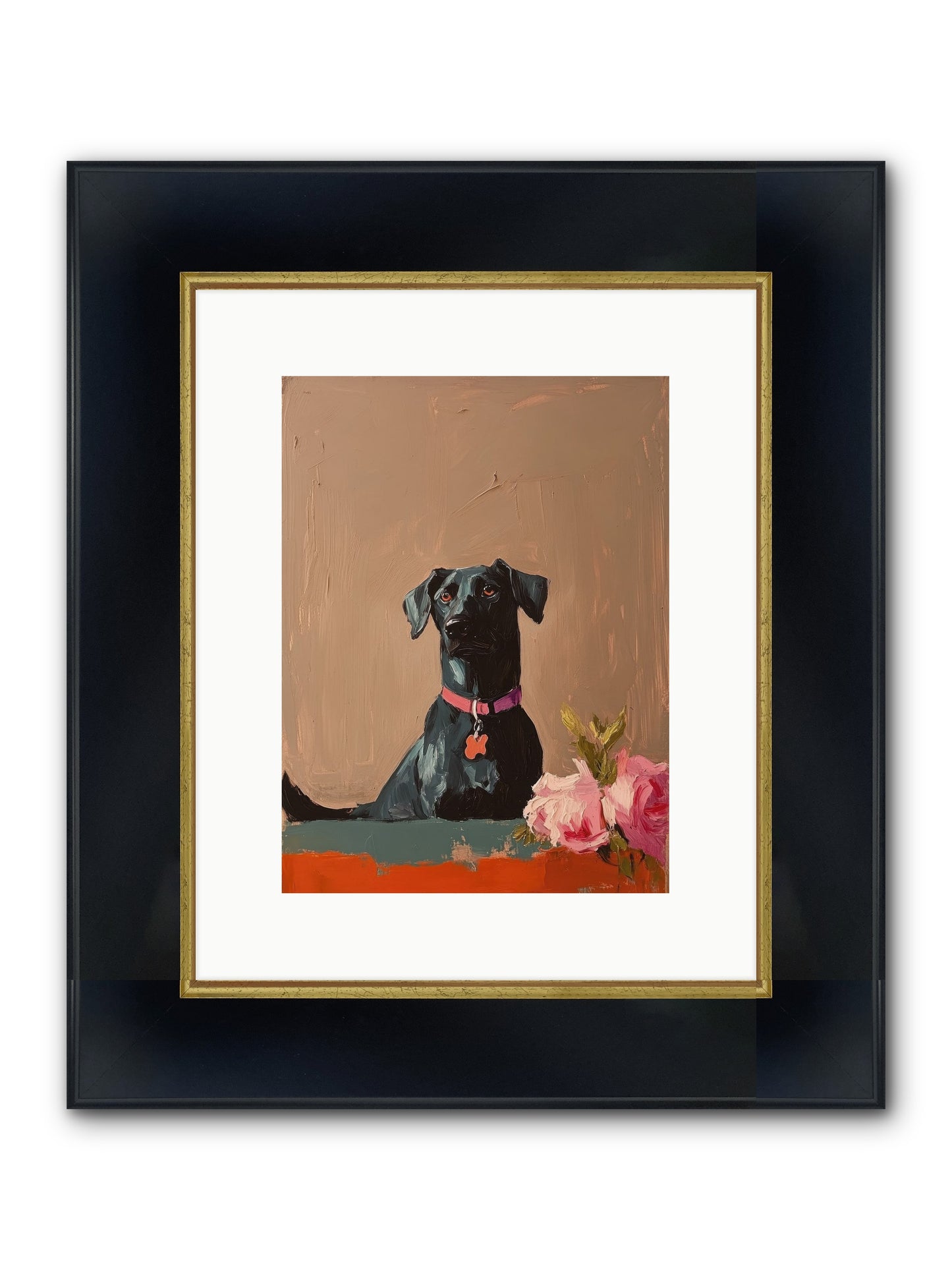 Lord Blackwood Framed Print - Wide Black w/Gold 9x12