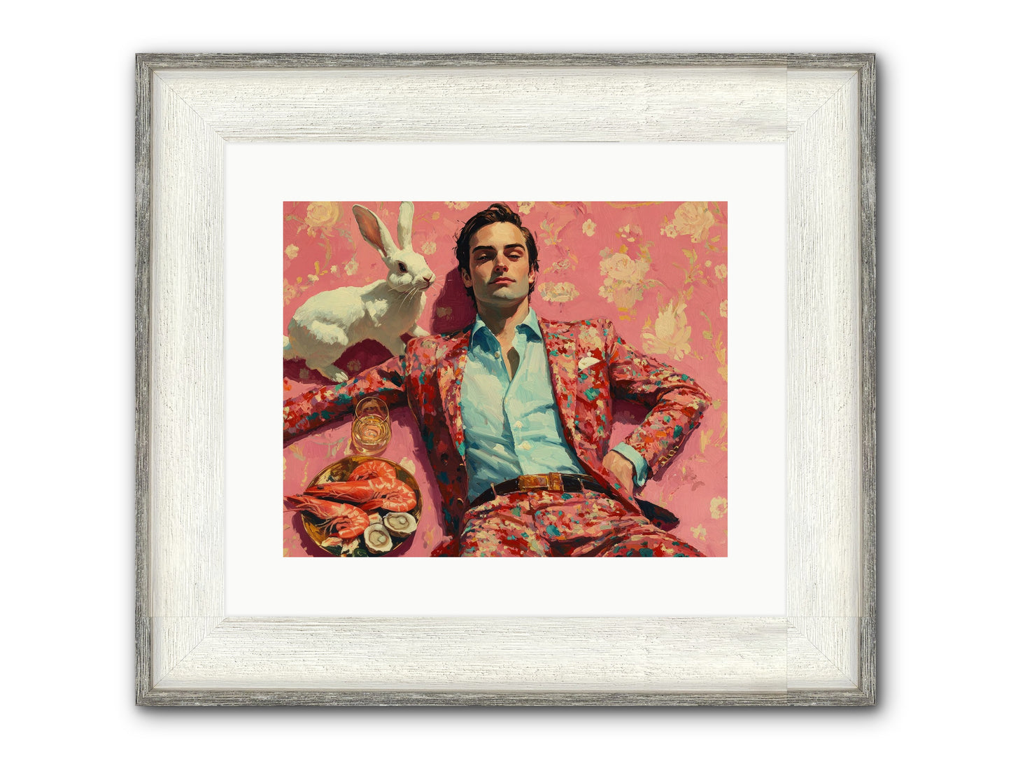 Lord Of Lazy Pleasures Framed Print - Driftwood White 15x12