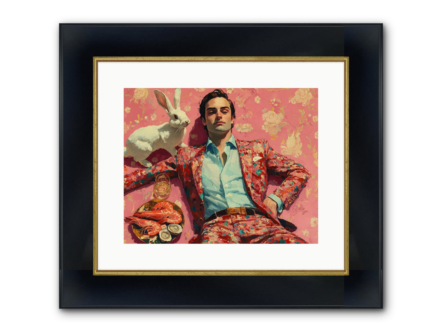 Lord Of Lazy Pleasures Framed Print - Wide Black w/Gold 15x12