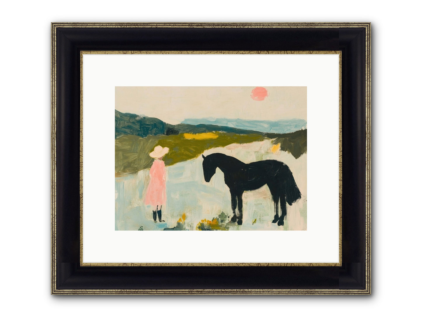 Lost Canyon Secret Framed Print - Black & Gold 12x9