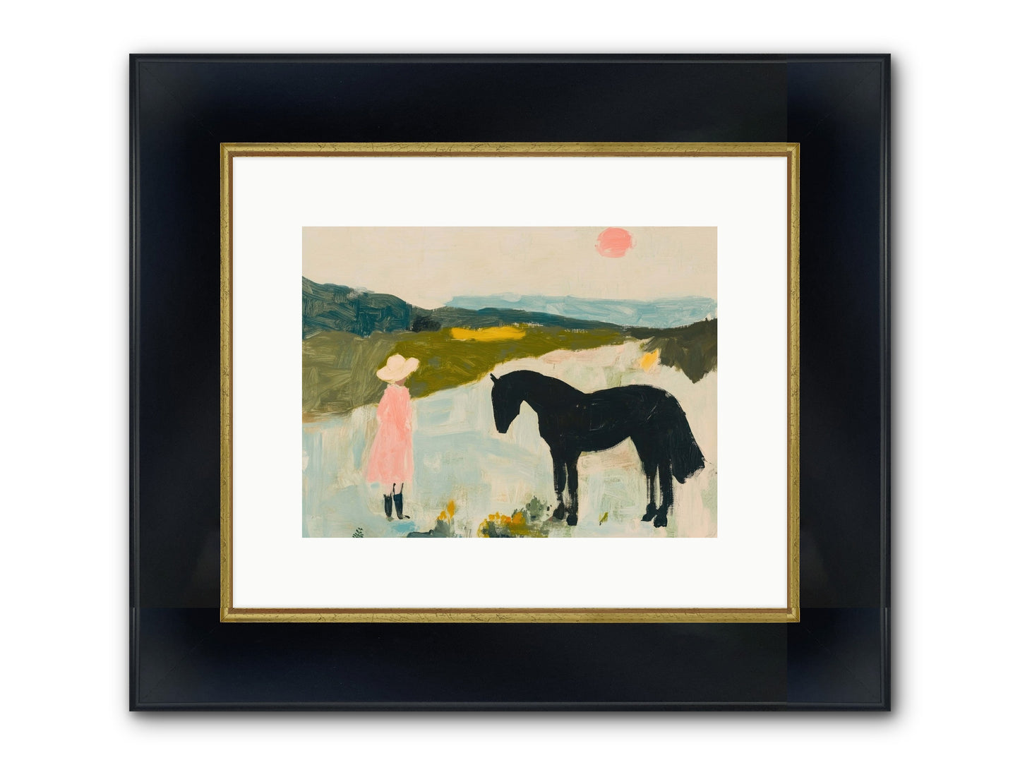 Lost Canyon Secret Framed Print - Wide Black w/Gold 12x9