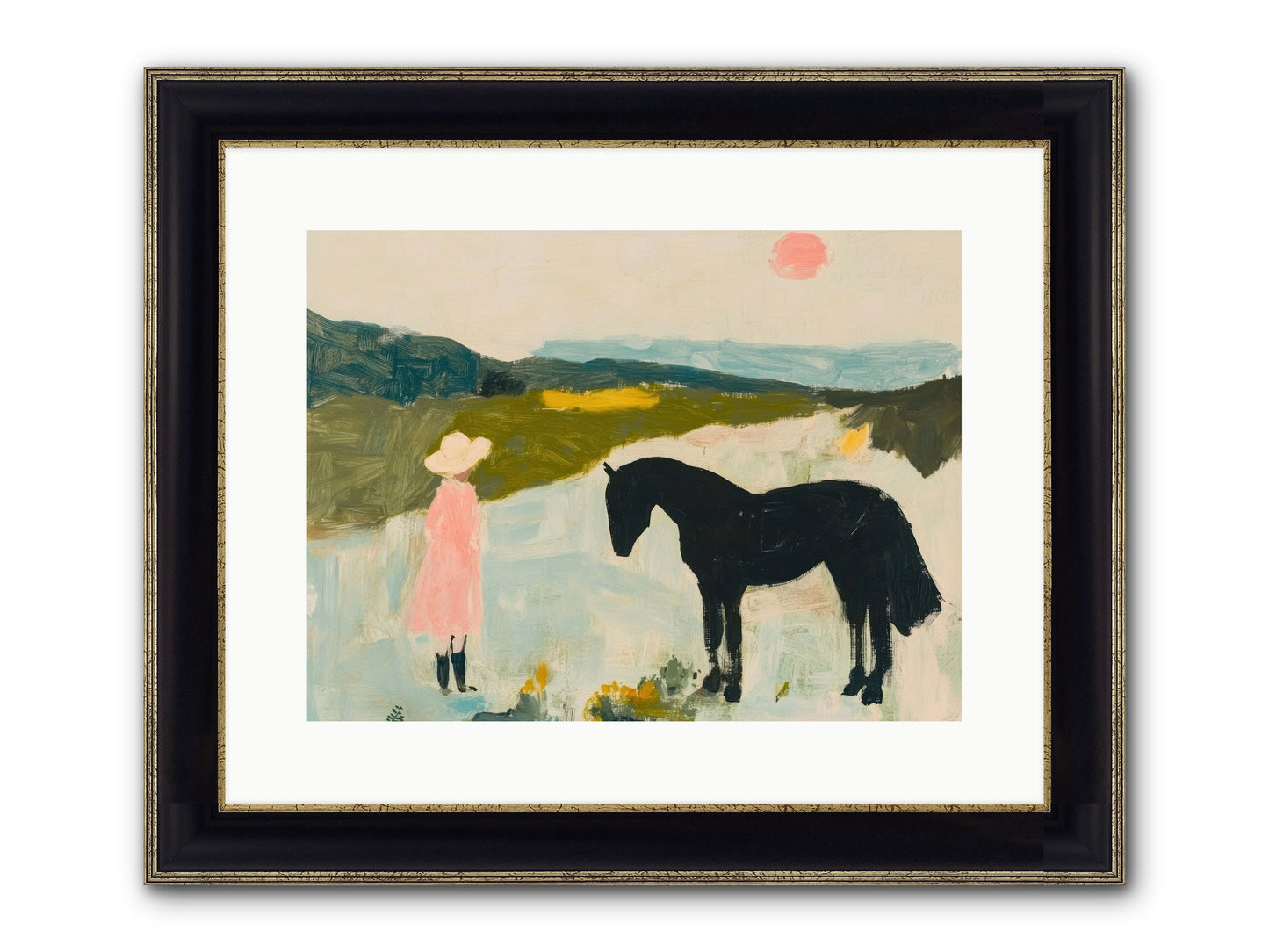 Lost Canyon Secret Framed Print - Black & Gold 16x12