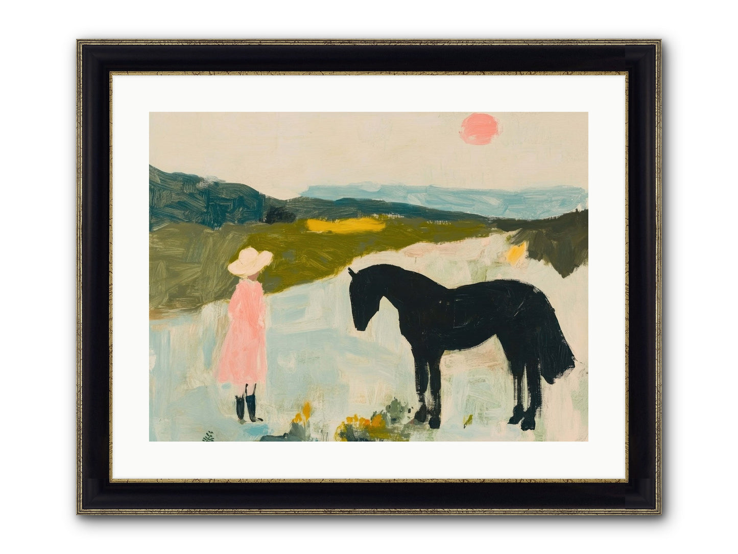 Lost Canyon Secret Framed Print - Black & Gold 24x18