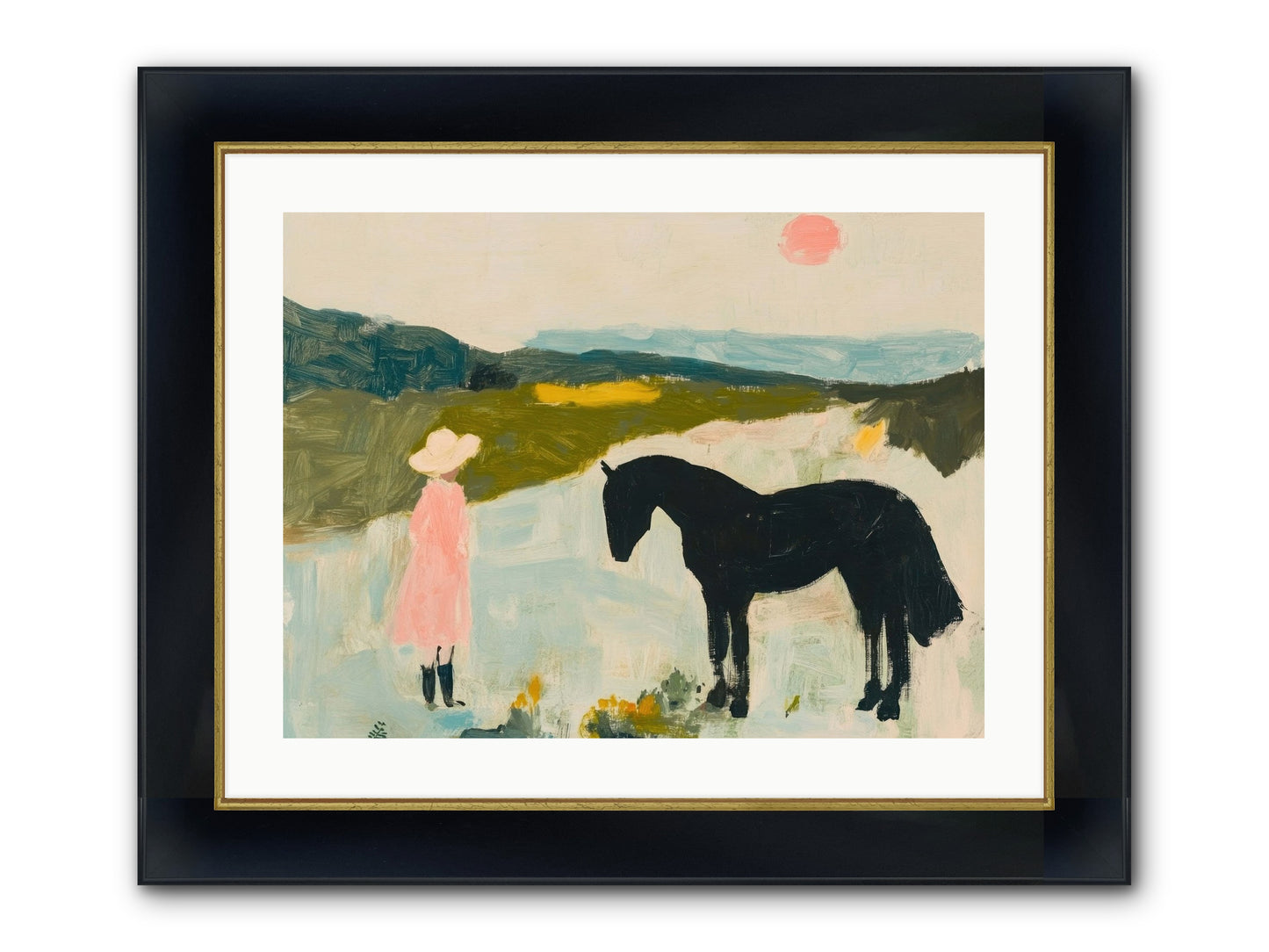 Lost Canyon Secret Framed Print - Wide Black w/Gold 24x18